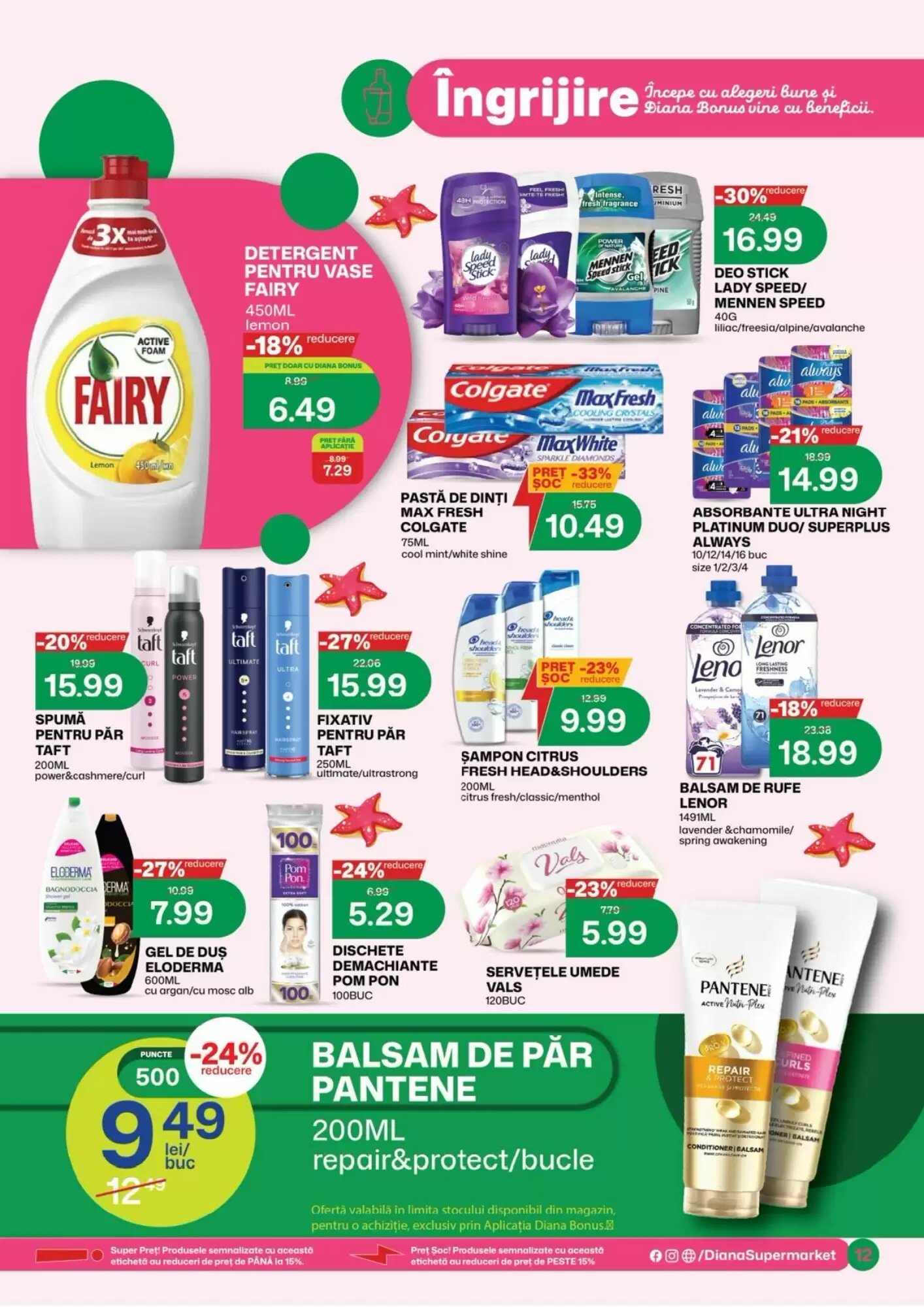 Catalogul cu oferte Diana Supermarket valabil de la 16.08.2026 - Pagina 12.