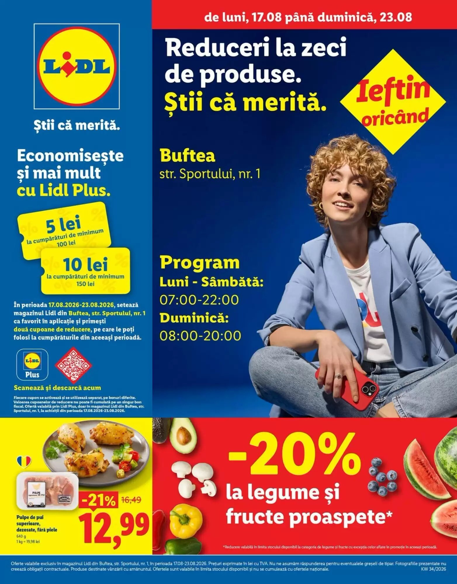 Catalogul cu oferte Lidl valabil de la 17.08.2026 - Pagina 1.