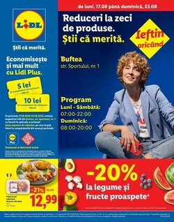 Catalogul cu oferte Lidl valabil de la 17.08.2026