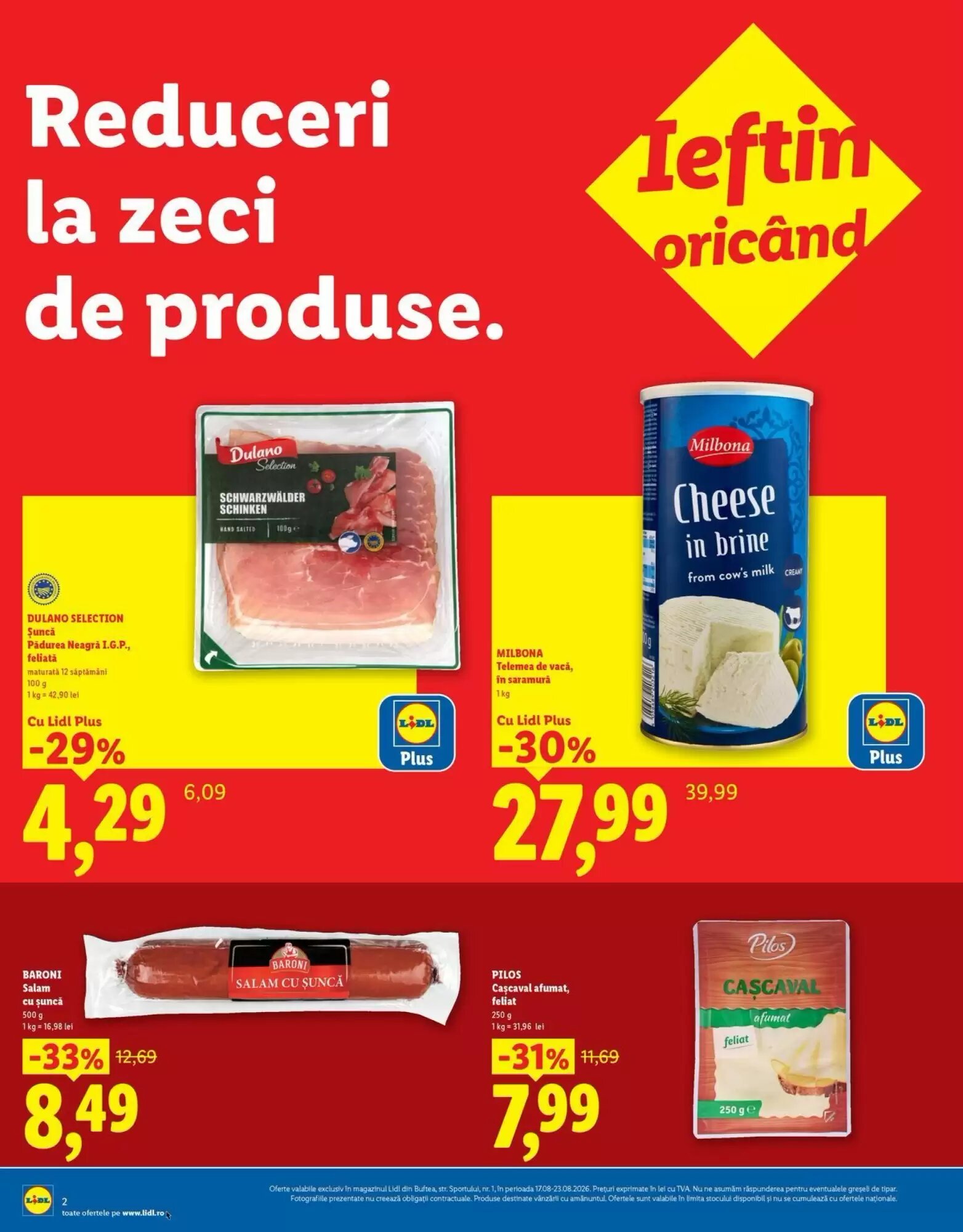Catalogul cu oferte Lidl valabil de la 17.08.2026 - Pagina 2.