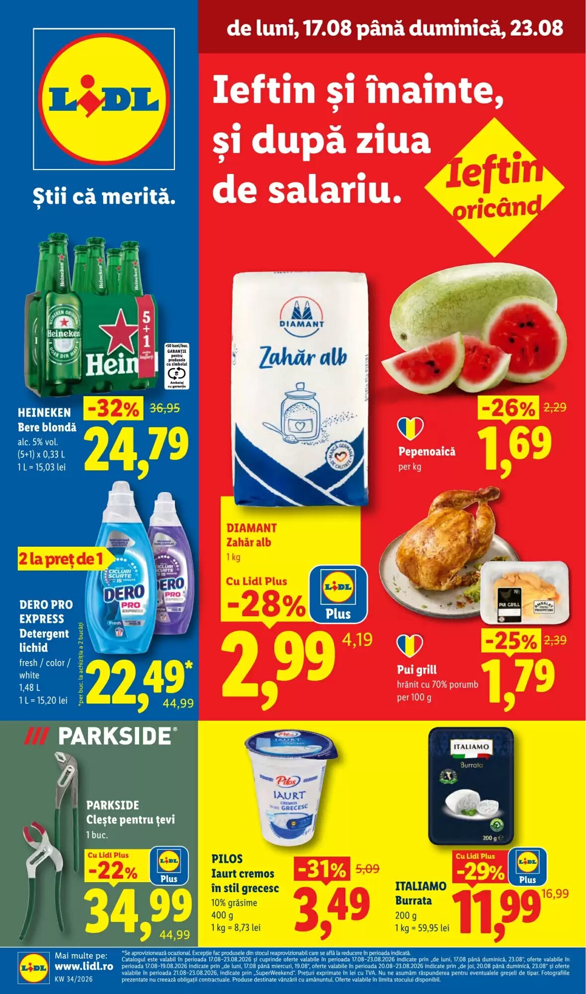 Catalogul cu oferte Lidl valabil de la 17.08.2026 - Pagina 1.