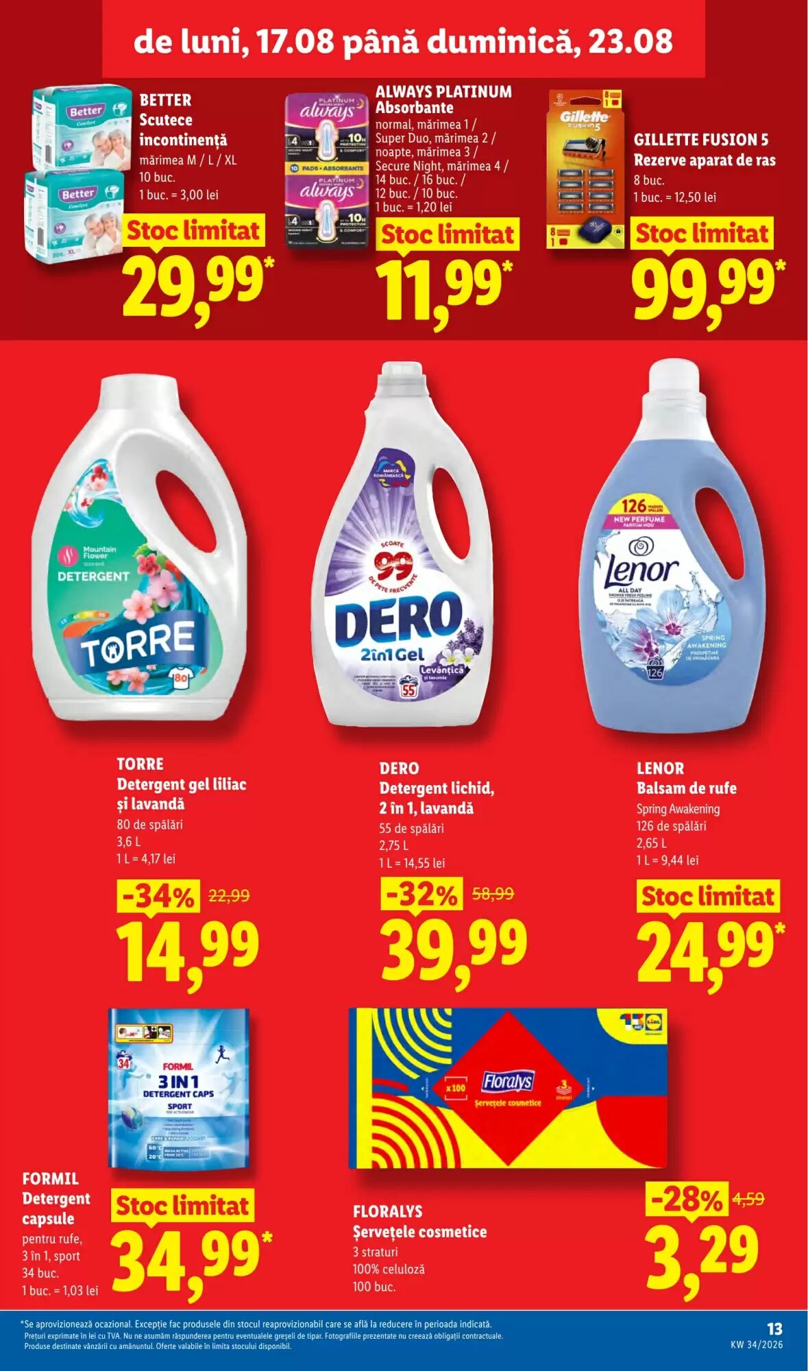 Catalogul cu oferte Lidl valabil de la 17.08.2026 - Pagina 13.