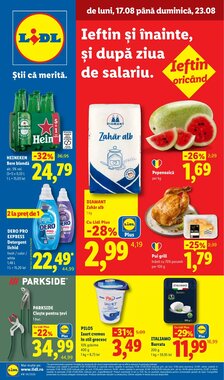 Catalogul cu oferte Lidl valabil de la 17.08.2026