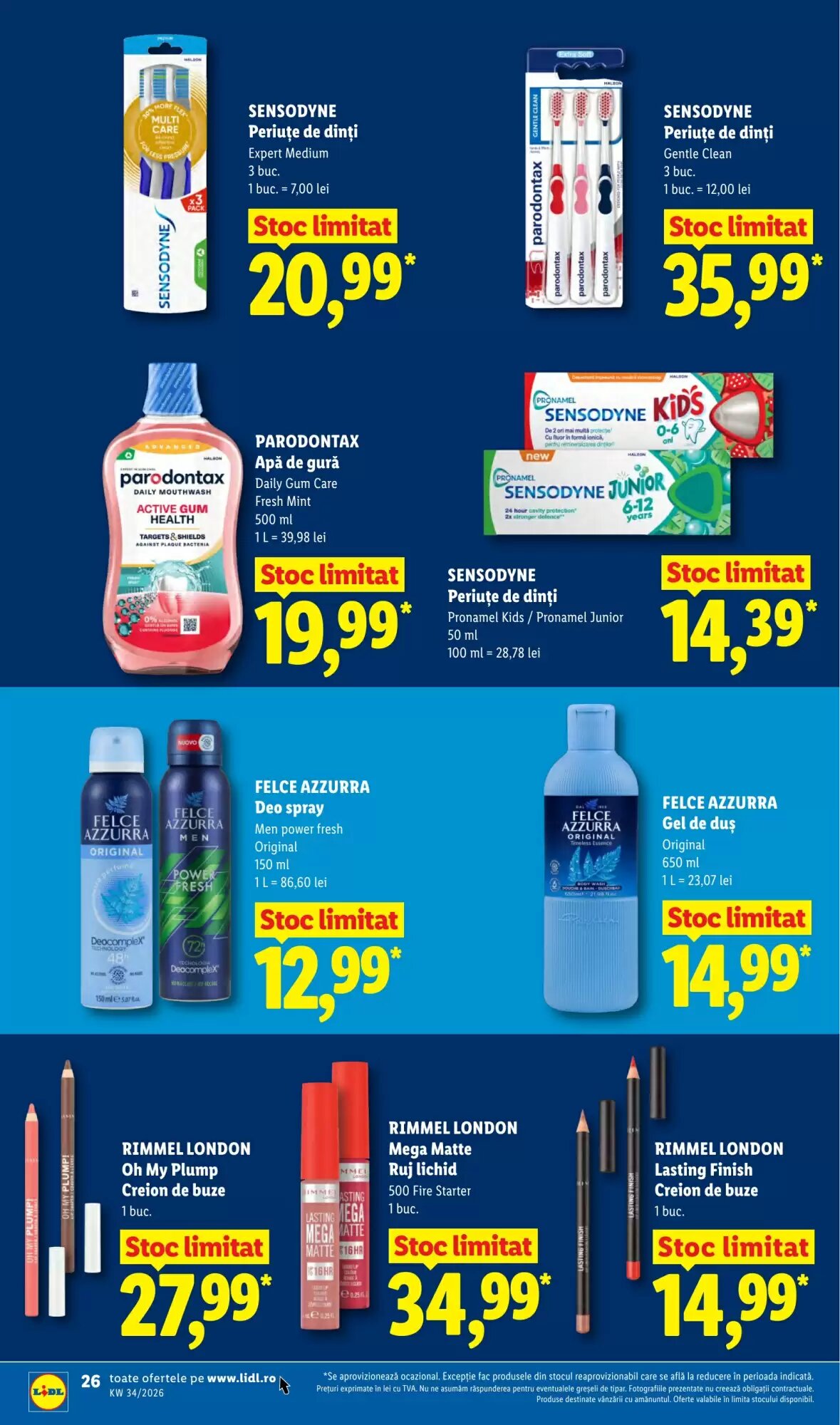 Catalogul cu oferte Lidl valabil de la 17.08.2026 - Pagina 26.
