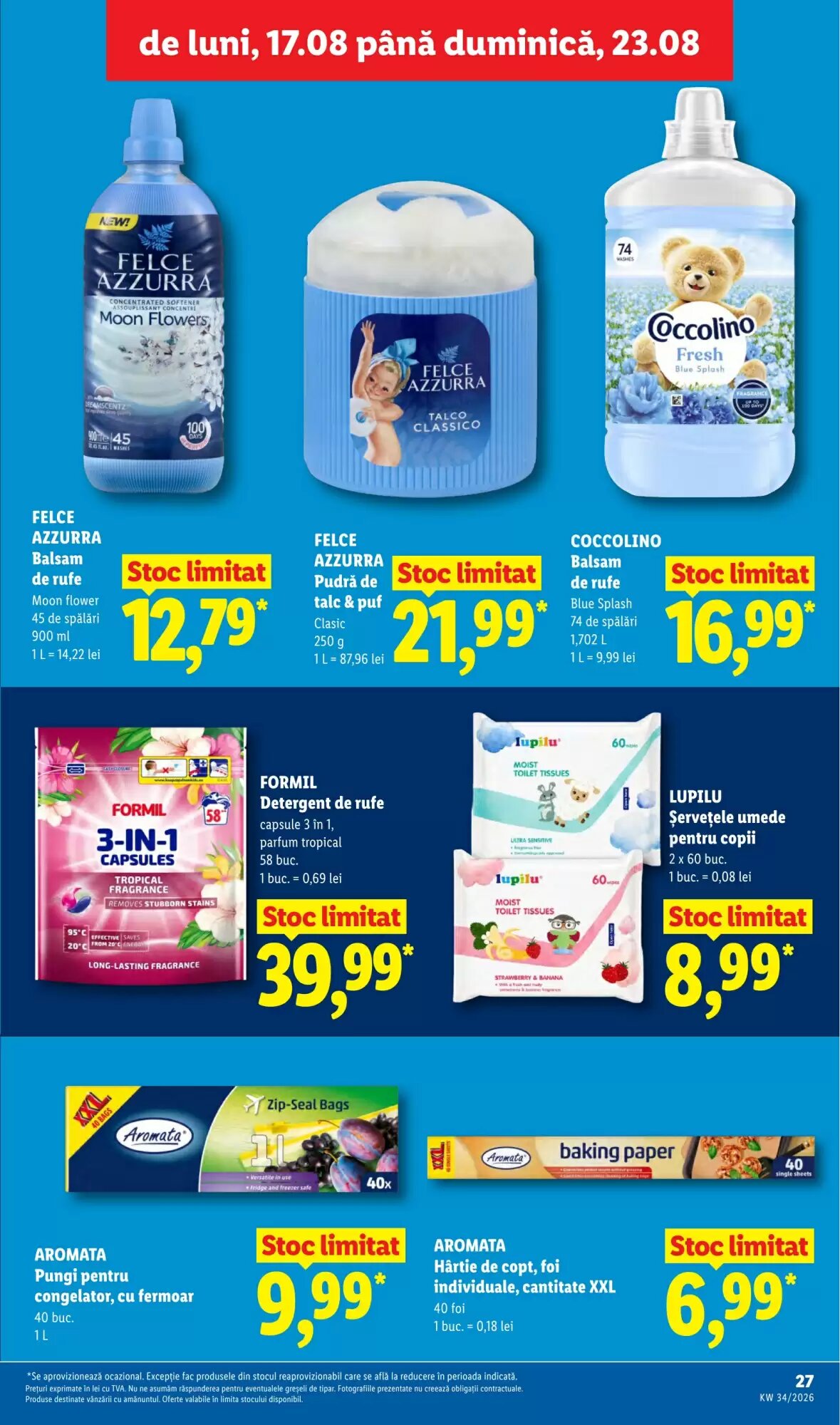 Catalogul cu oferte Lidl valabil de la 17.08.2026 - Pagina 27.