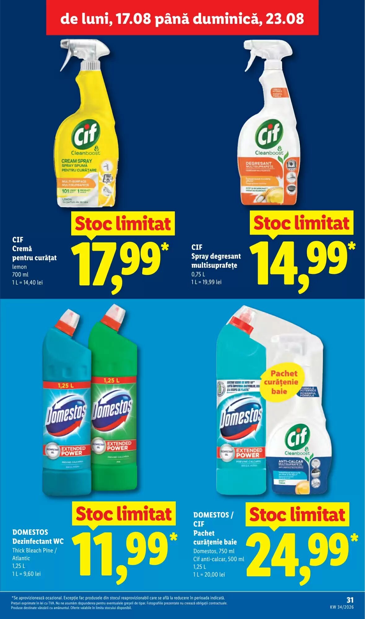 Catalogul cu oferte Lidl valabil de la 17.08.2026 - Pagina 31.