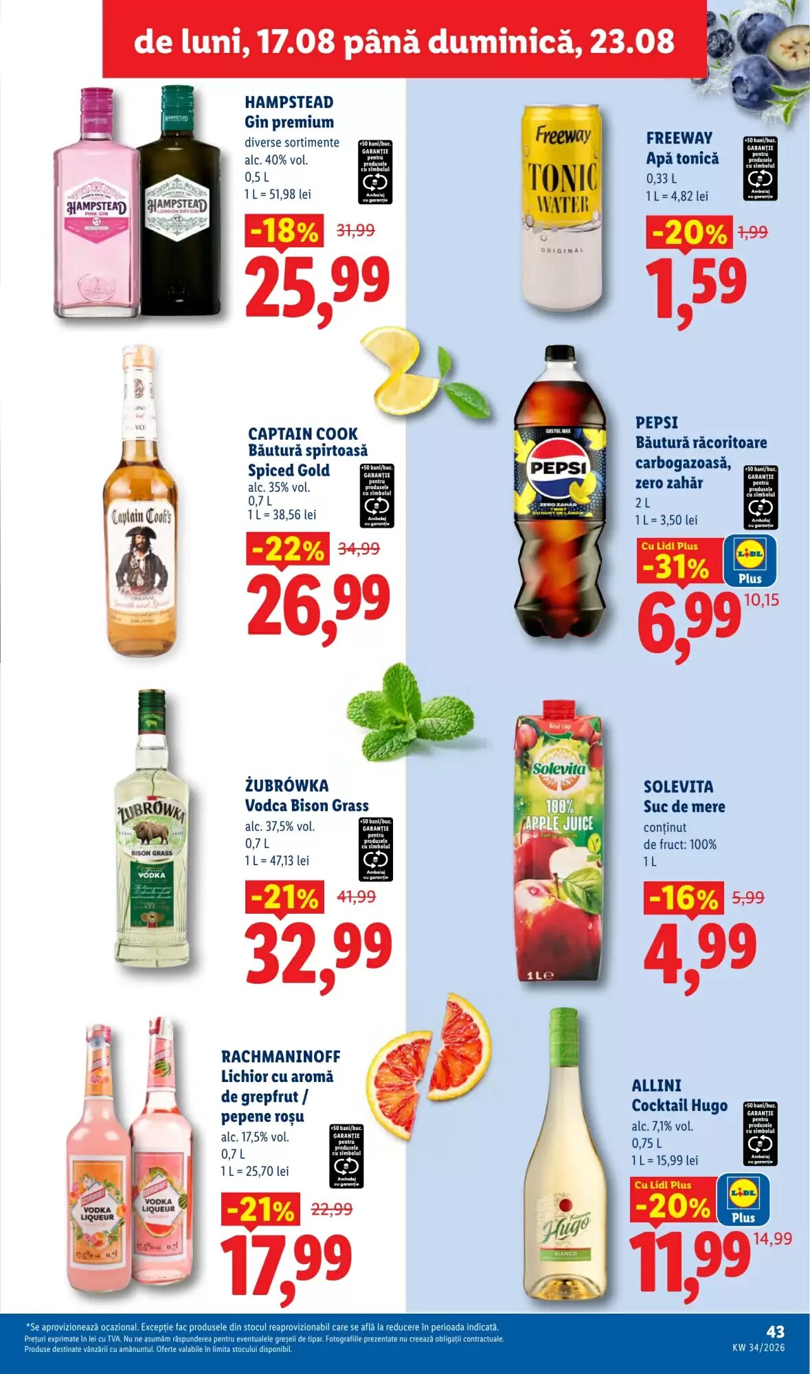 Catalogul cu oferte Lidl valabil de la 17.08.2026 - Pagina 43.