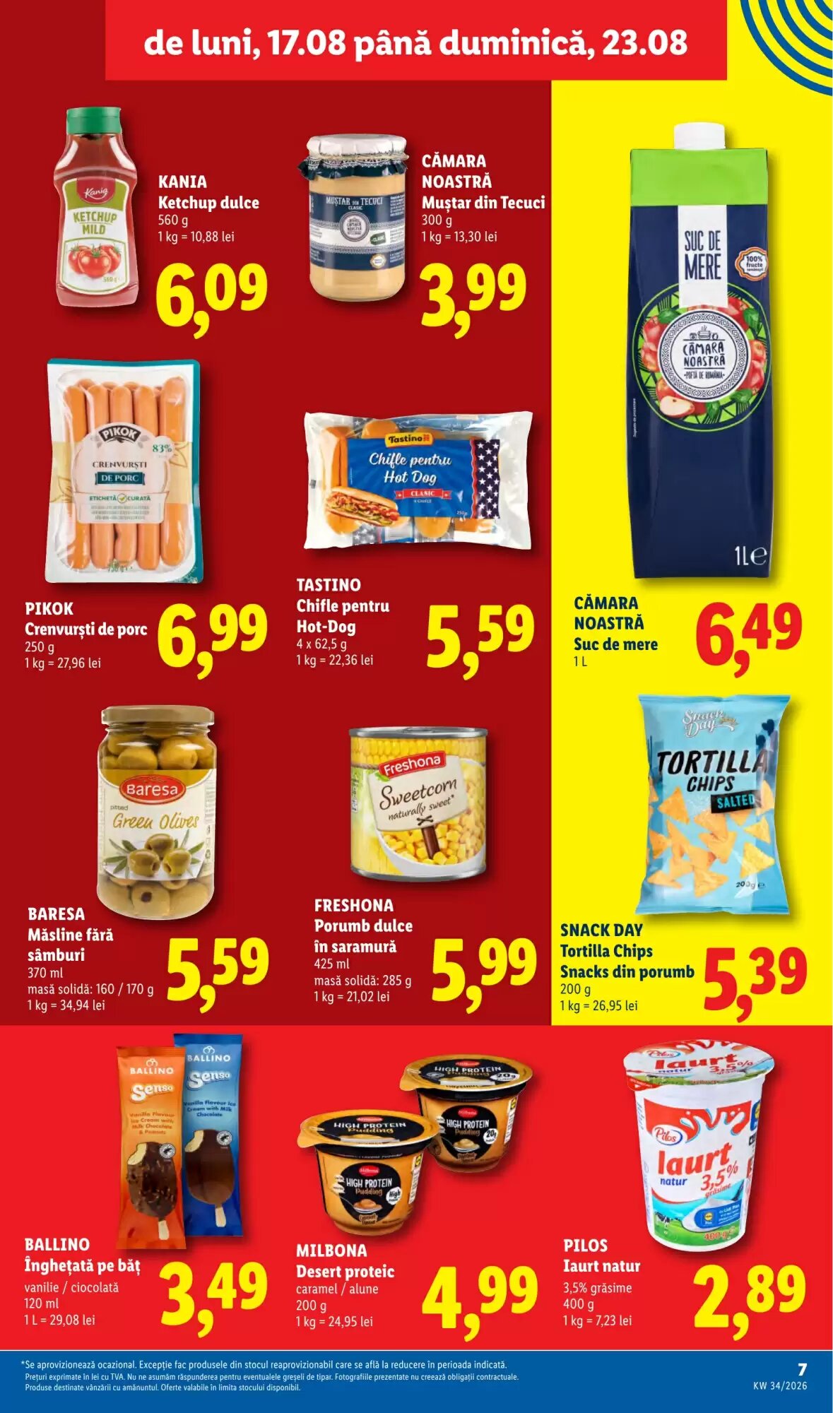 Catalogul cu oferte Lidl valabil de la 17.08.2026 - Pagina 7.