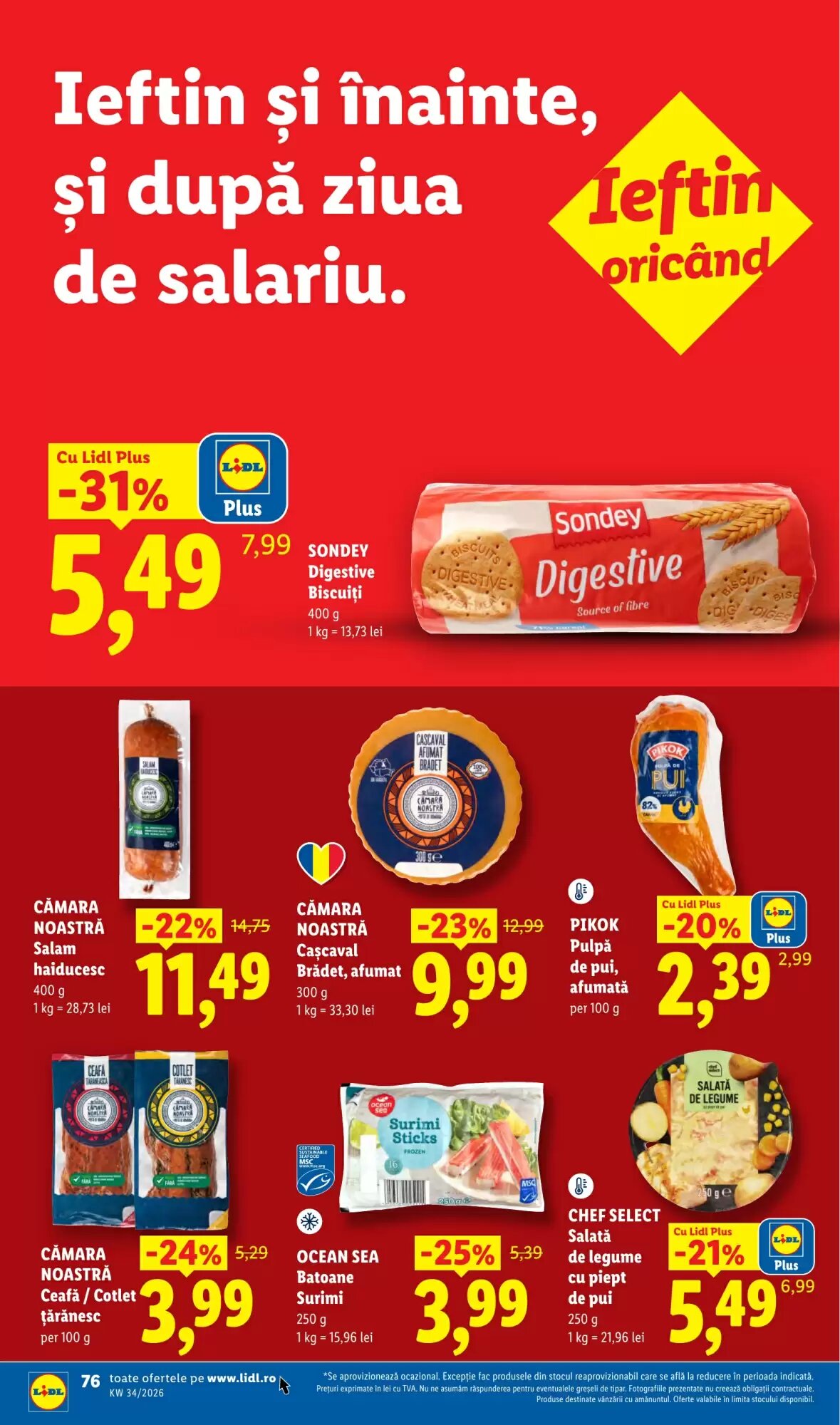 Catalogul cu oferte Lidl valabil de la 17.08.2026 - Pagina 76.