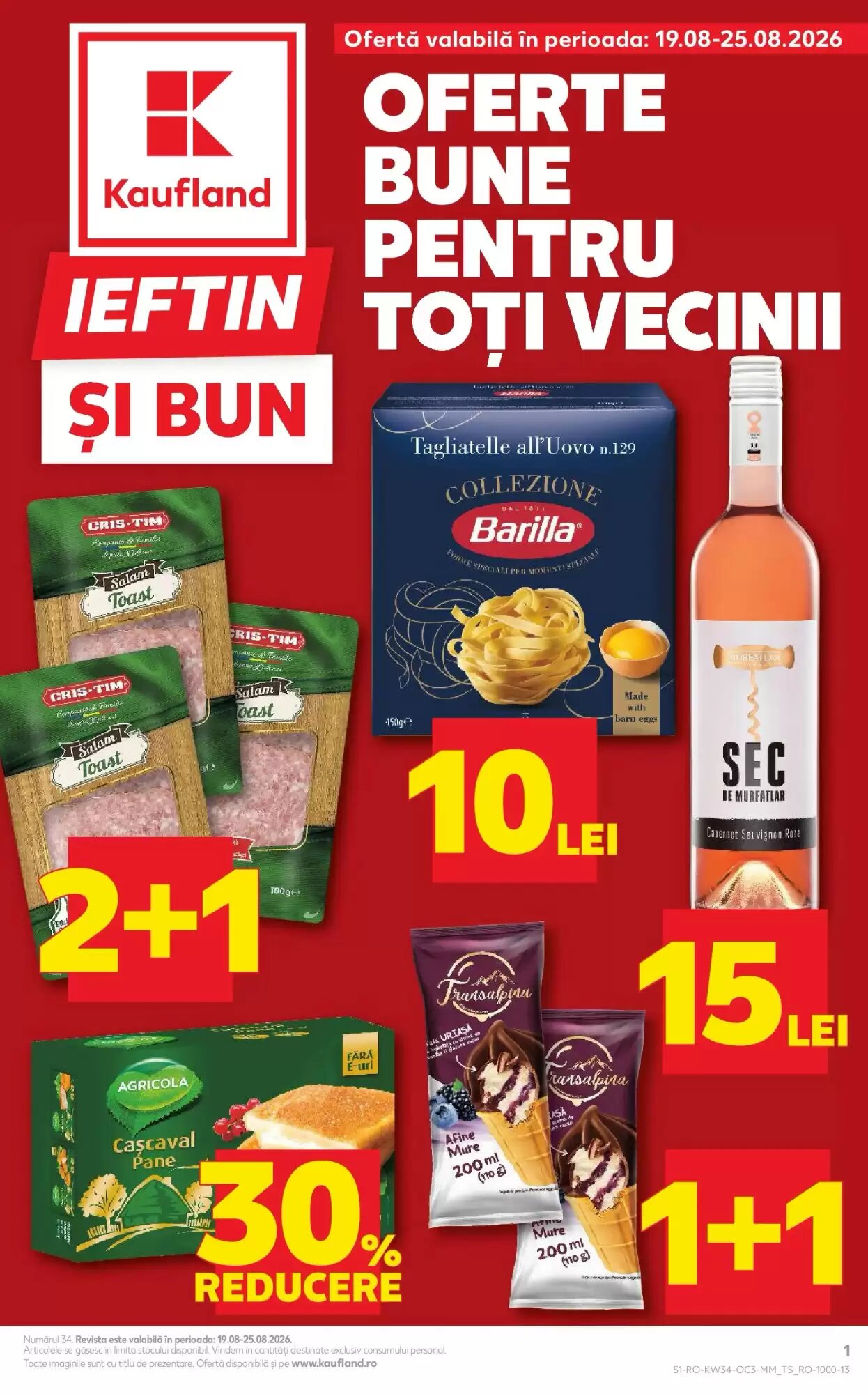 Catalogul cu oferte Kaufland valabil de la 19.08.2026 - Pagina 1.
