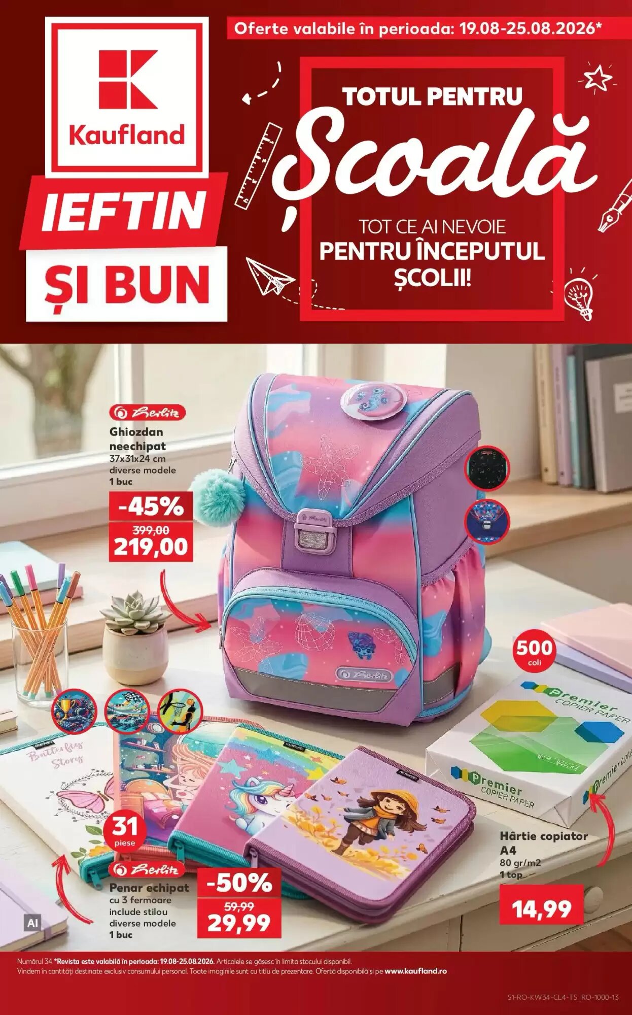 Catalogul cu oferte Kaufland valabil de la 19.08.2026 - Pagina 1.