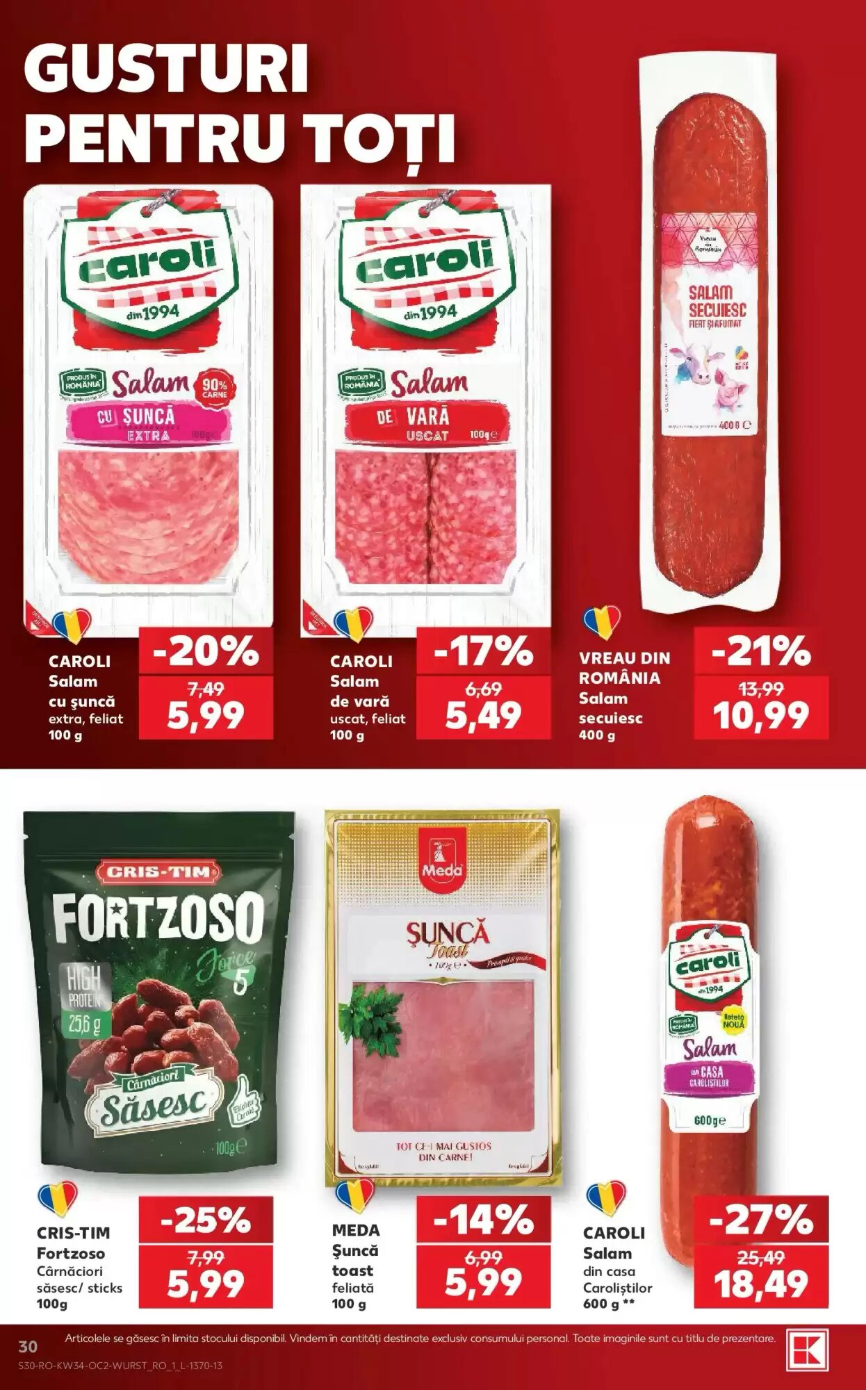 Catalogul cu oferte Kaufland valabil de la 19.08.2026 - Pagina 30.