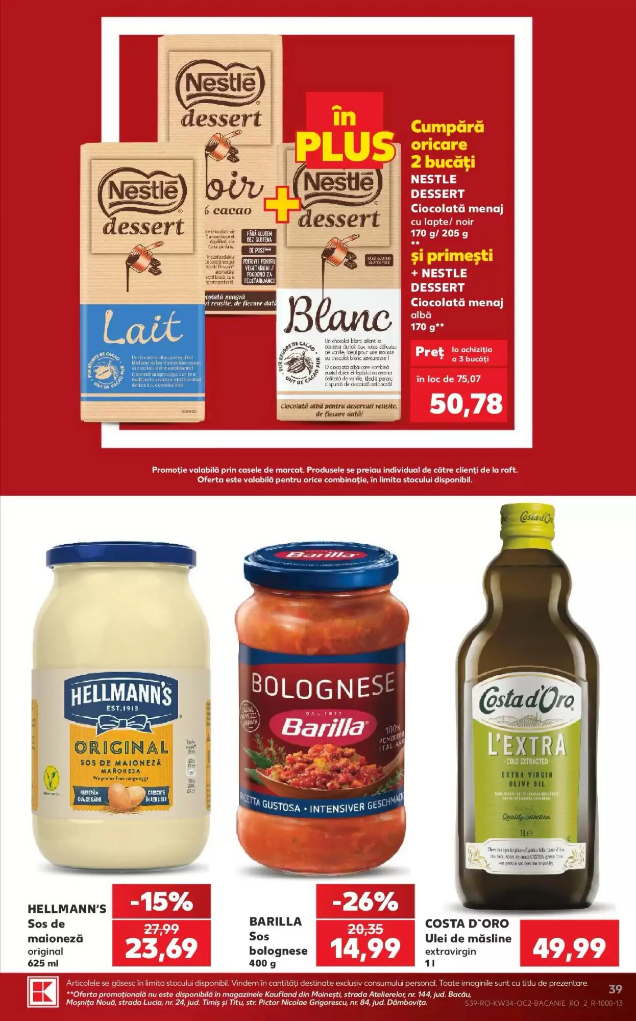 Catalogul cu oferte Kaufland valabil de la 19.08.2026 - Pagina 39.