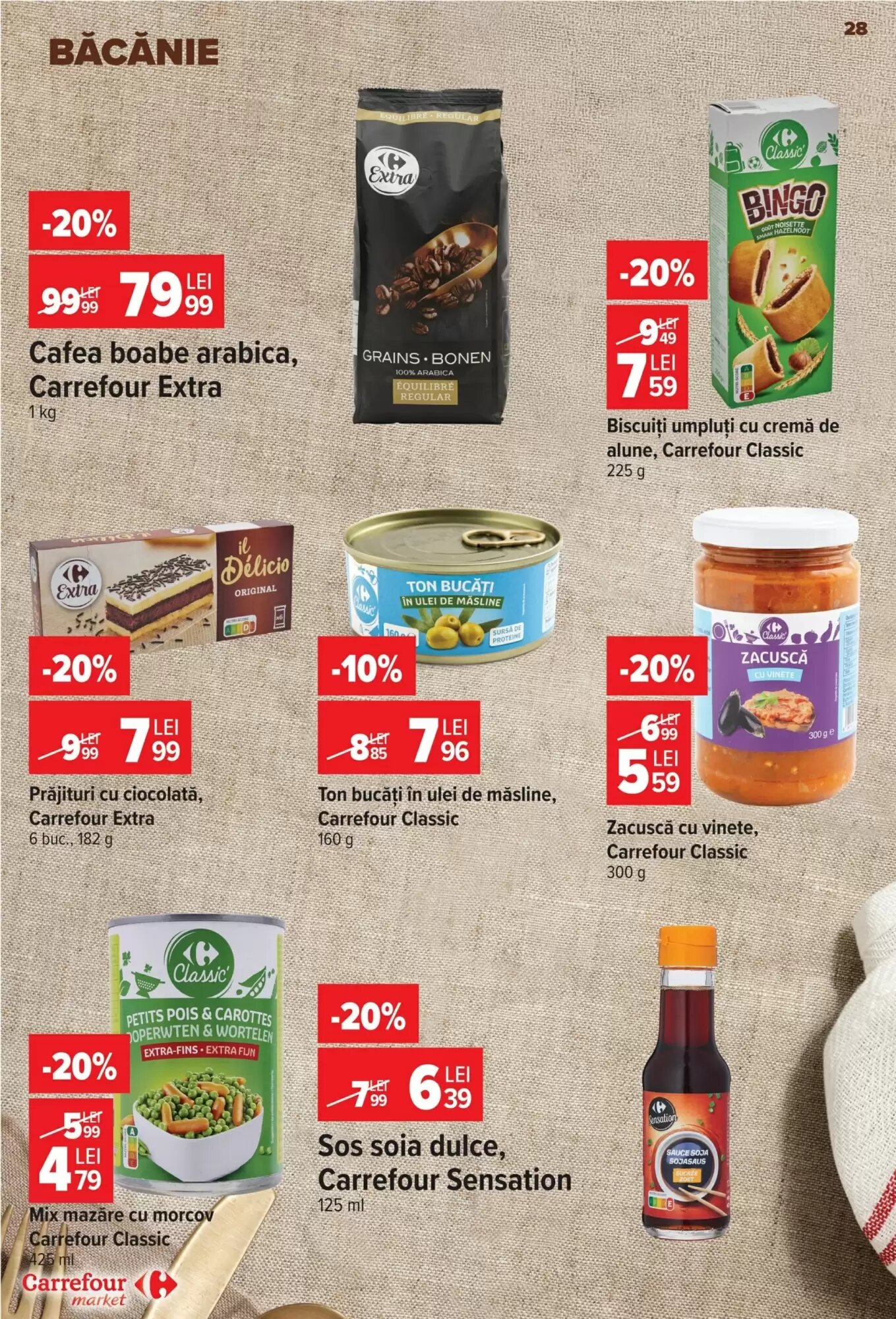 Catalogul cu oferte Carrefour Market valabil de la 19.08.2026 - Pagina 28.