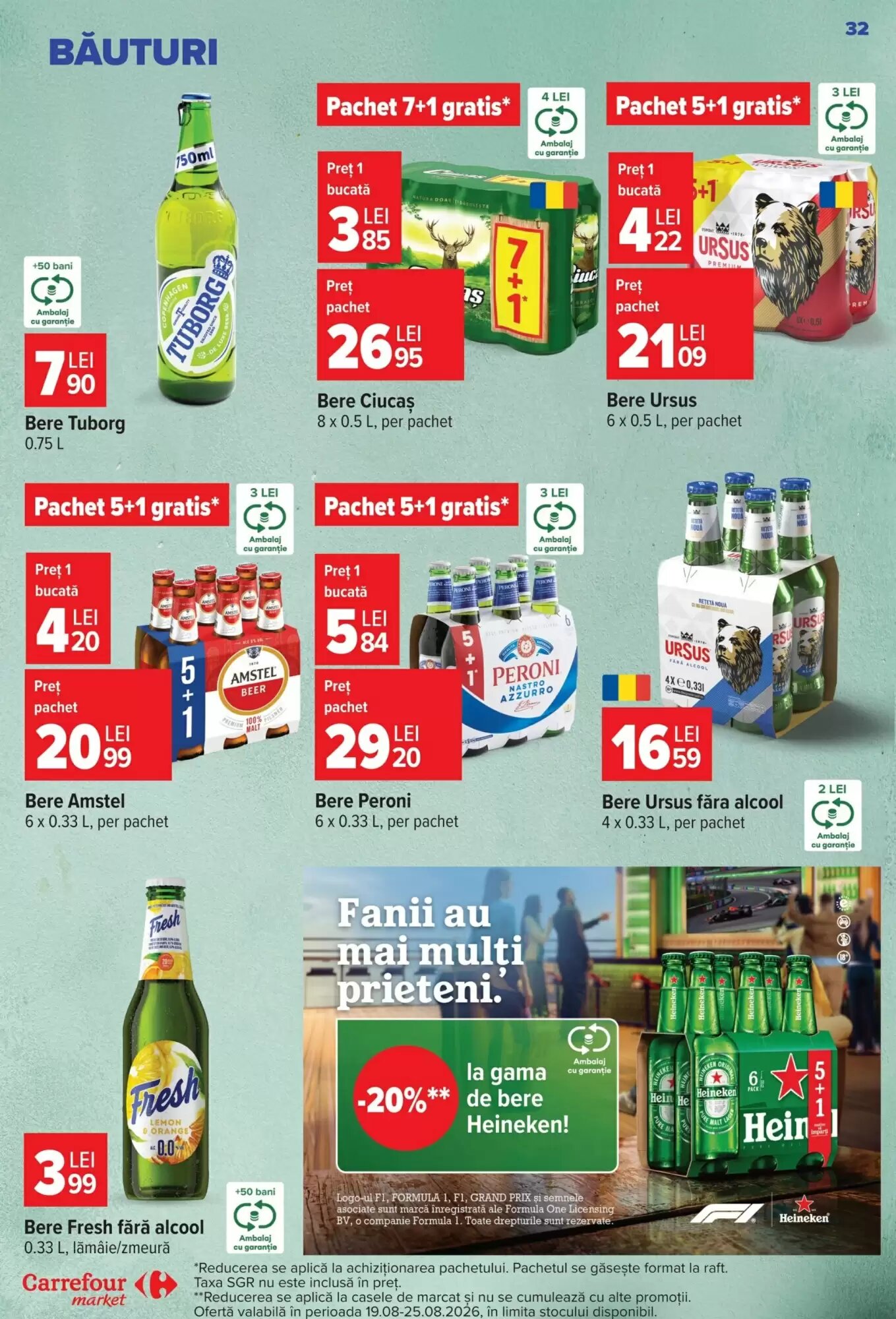 Catalogul cu oferte Carrefour Market valabil de la 19.08.2026 - Pagina 32.