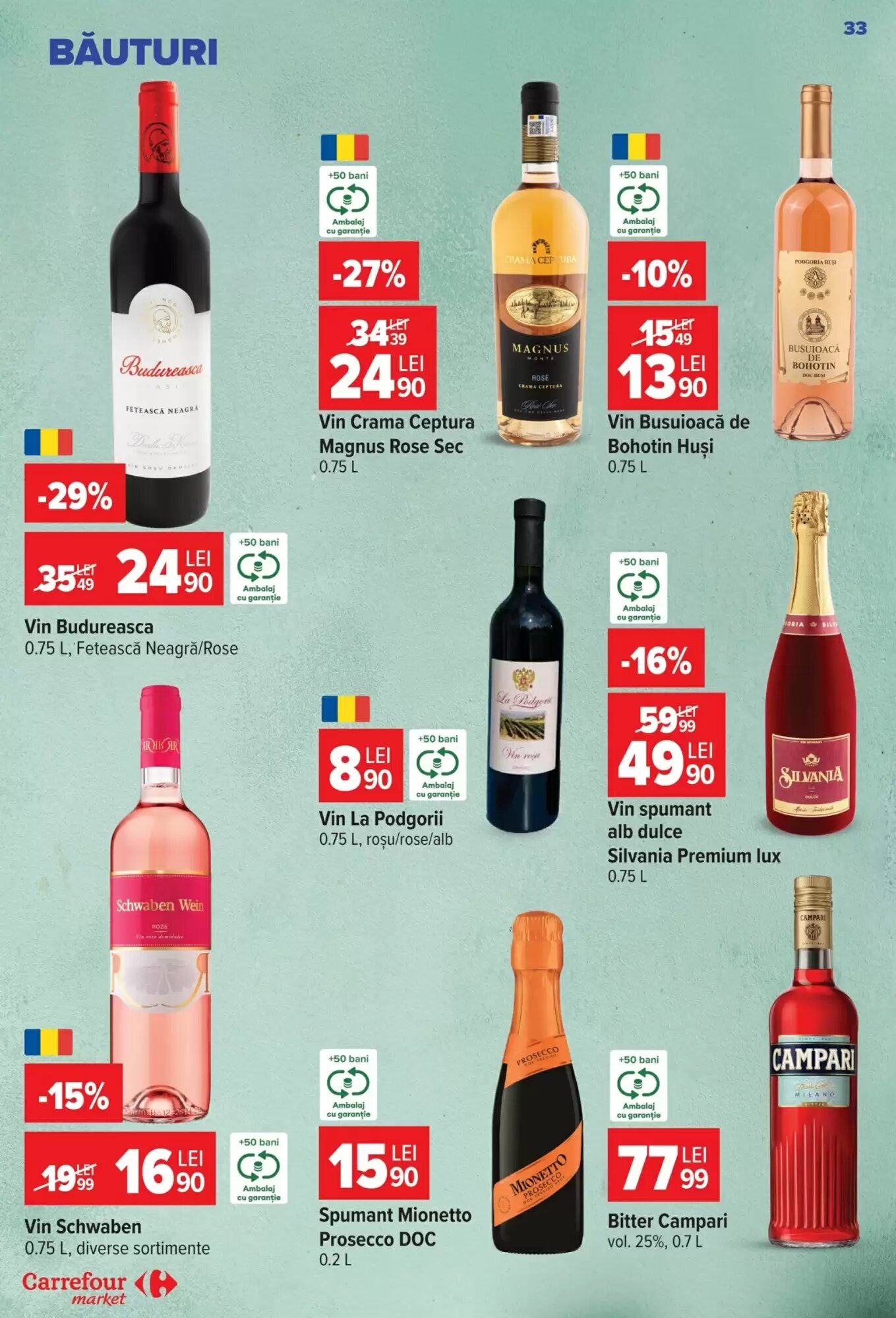 Catalogul cu oferte Carrefour Market valabil de la 19.08.2026 - Pagina 33.