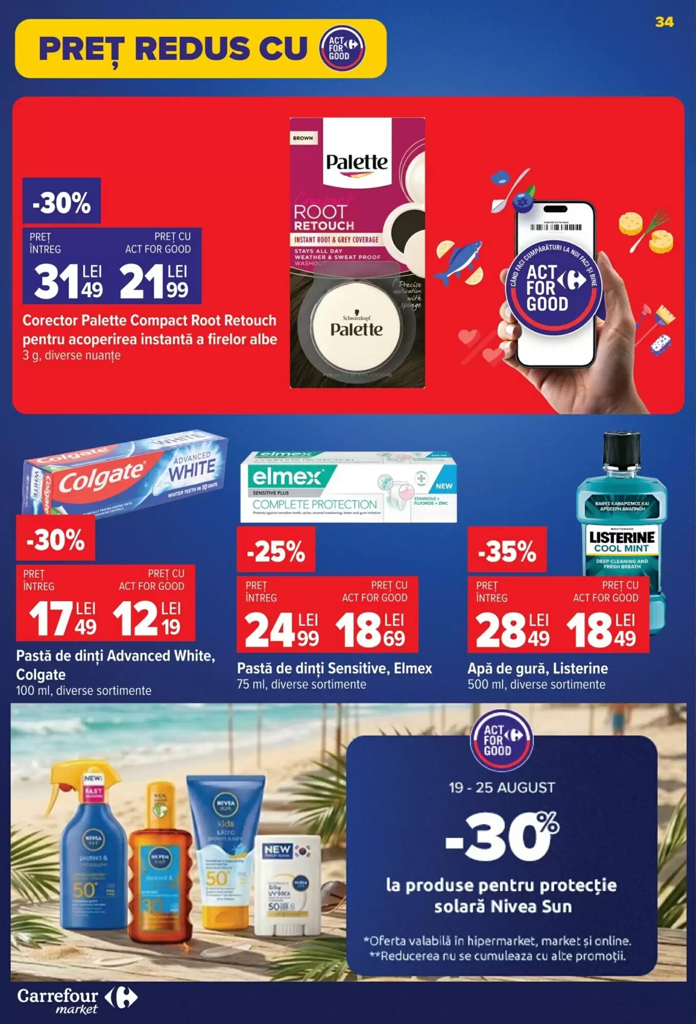 Catalogul cu oferte Carrefour Market valabil de la 19.08.2026 - Pagina 34.