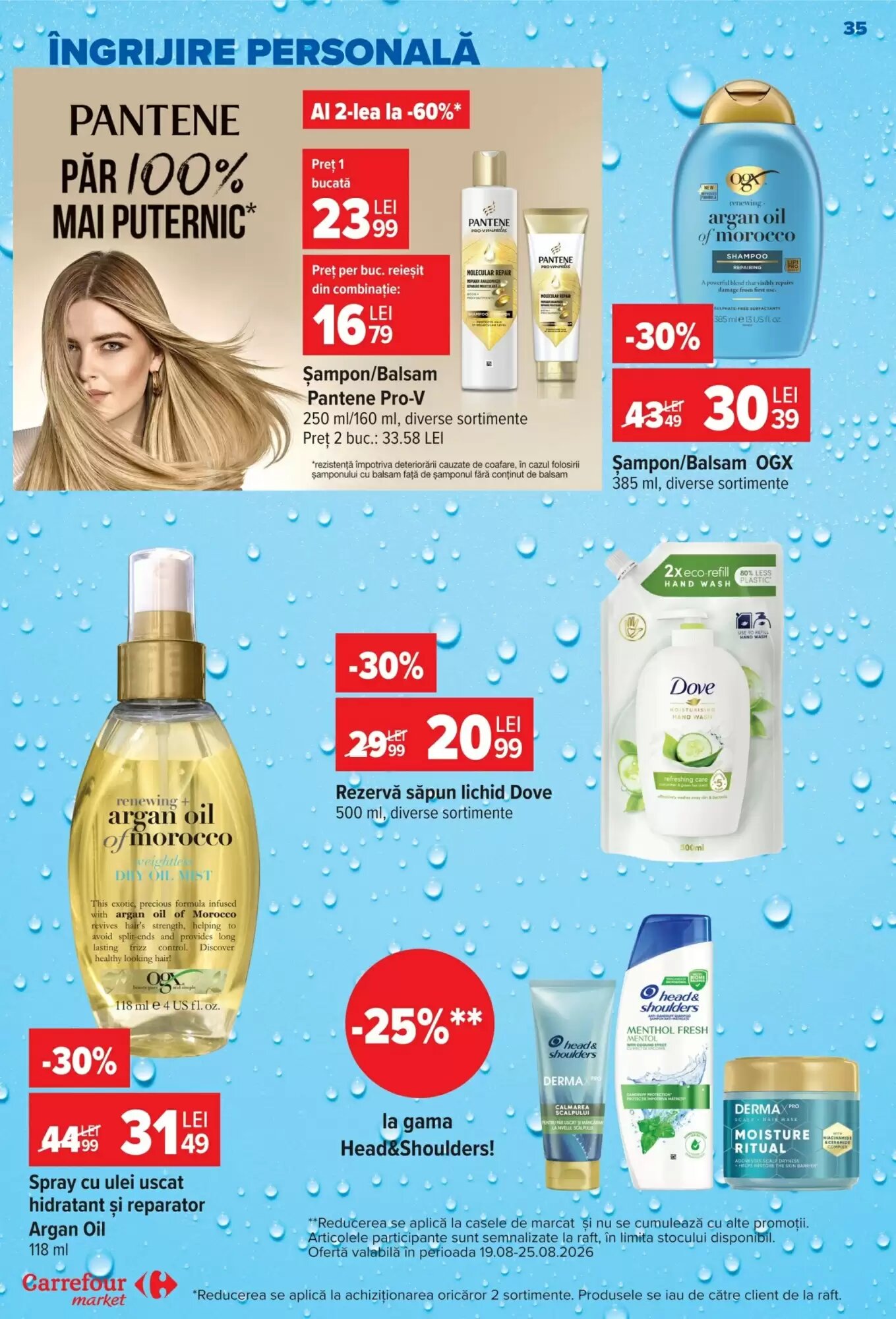 Catalogul cu oferte Carrefour Market valabil de la 19.08.2026 - Pagina 35.