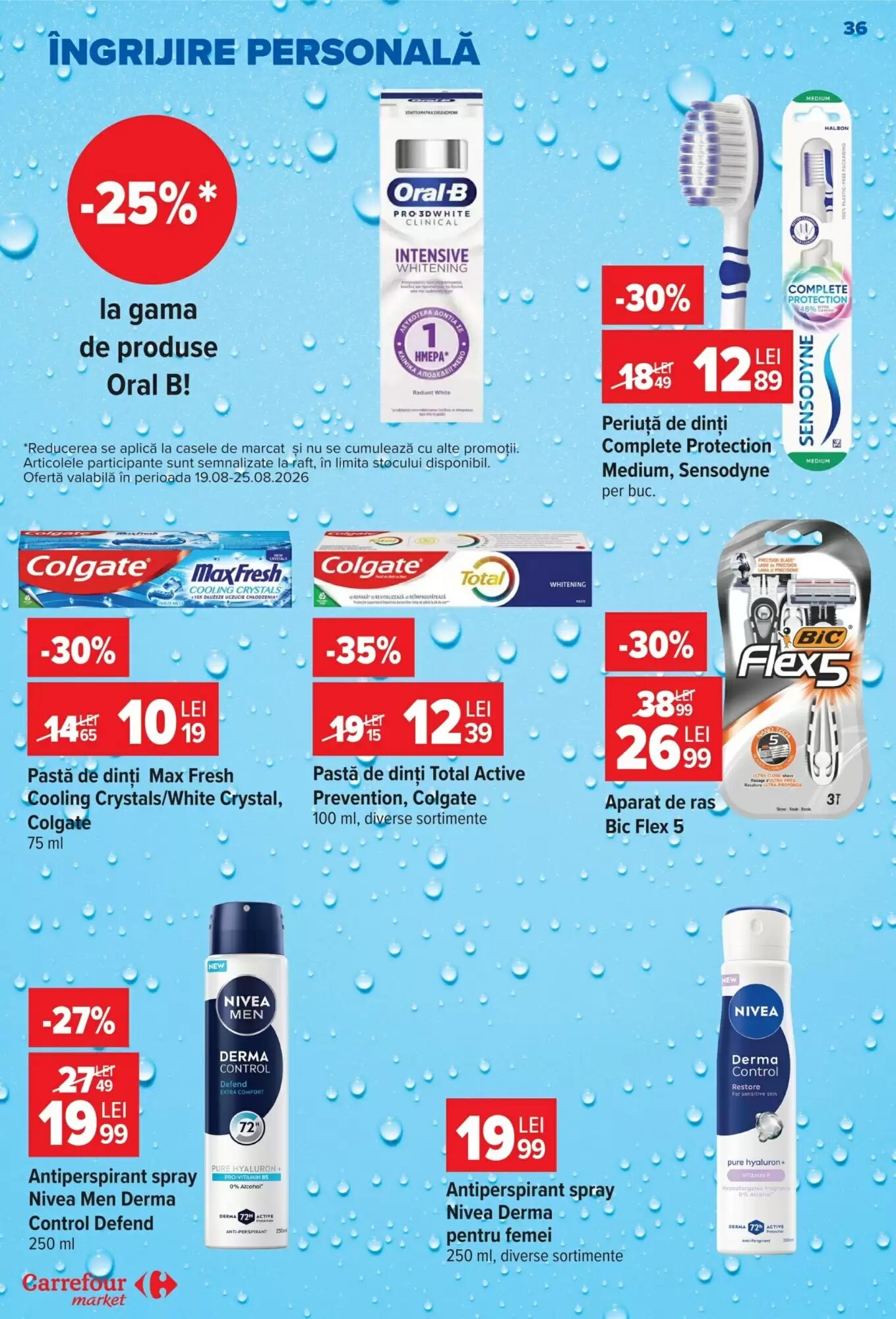 Catalogul cu oferte Carrefour Market valabil de la 19.08.2026 - Pagina 36.