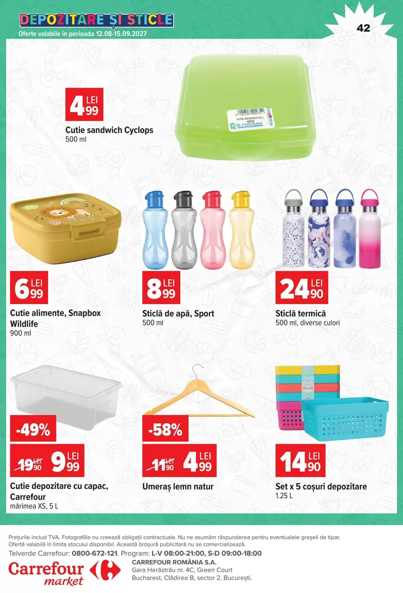 Catalogul cu oferte Carrefour Market valabil de la 19.08.2026 - Pagina 42.