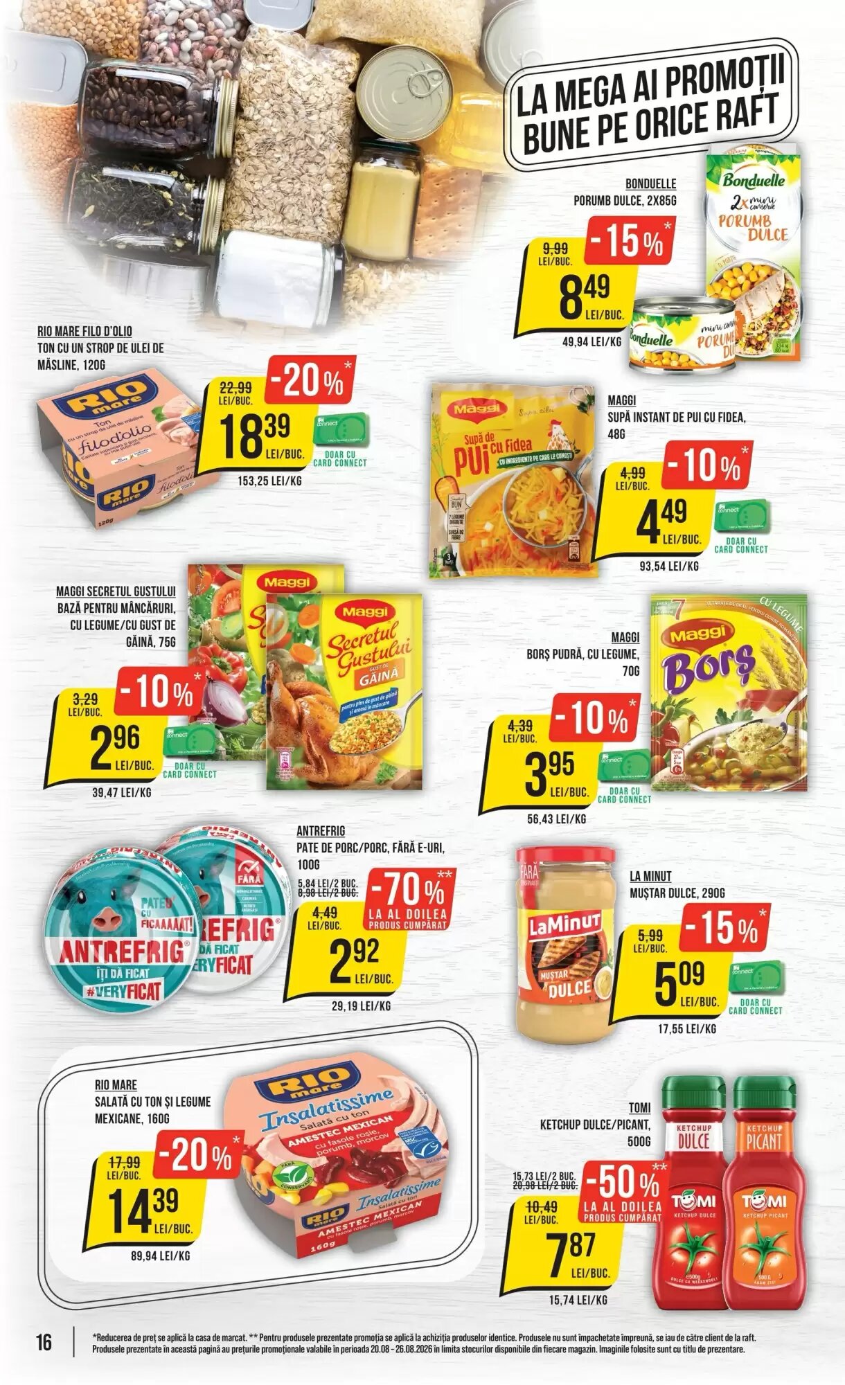Catalogul cu oferte Mega Image valabil de la 20.08.2026 - Pagina 16.