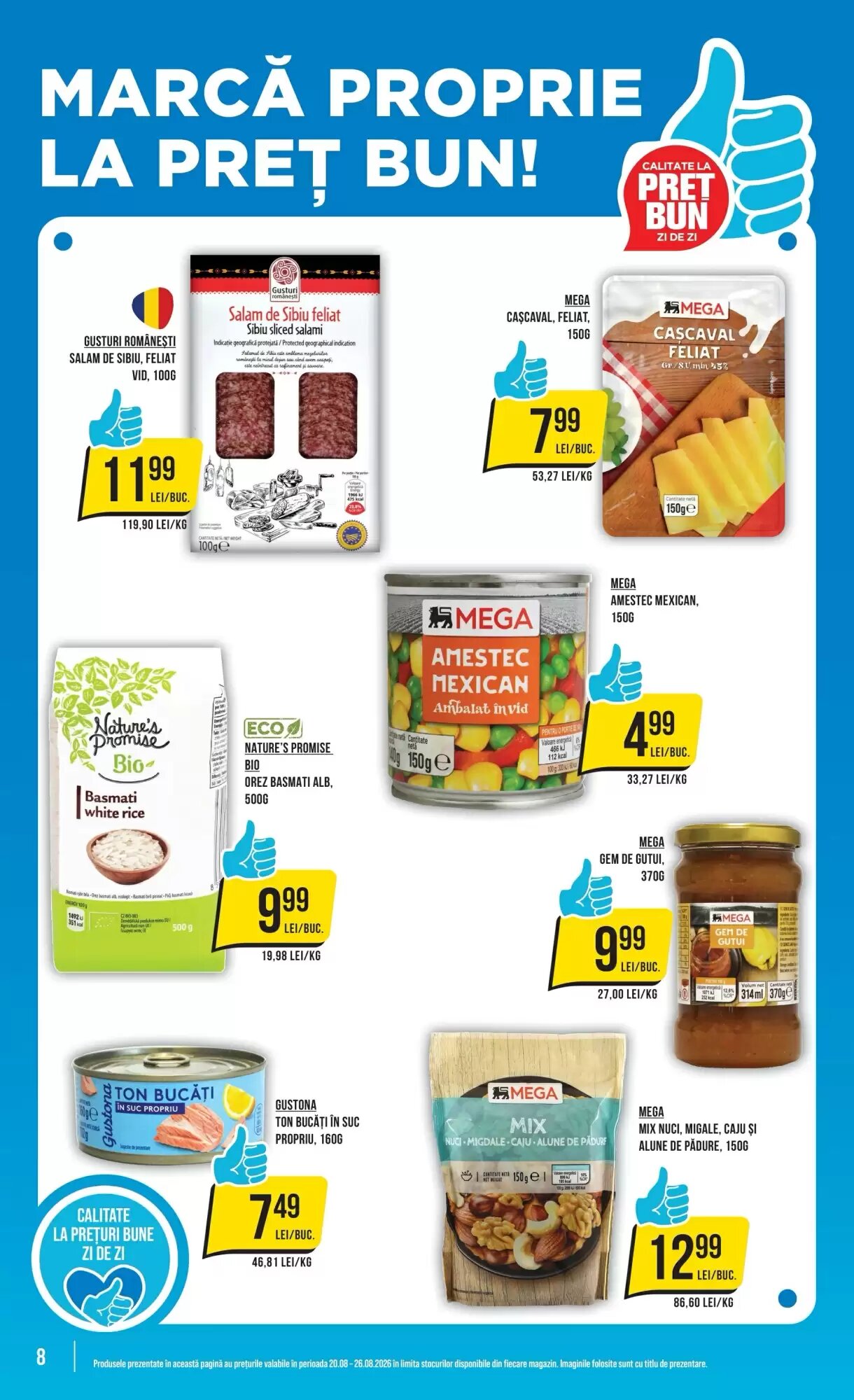 Catalogul cu oferte Mega Image valabil de la 20.08.2026 - Pagina 8.
