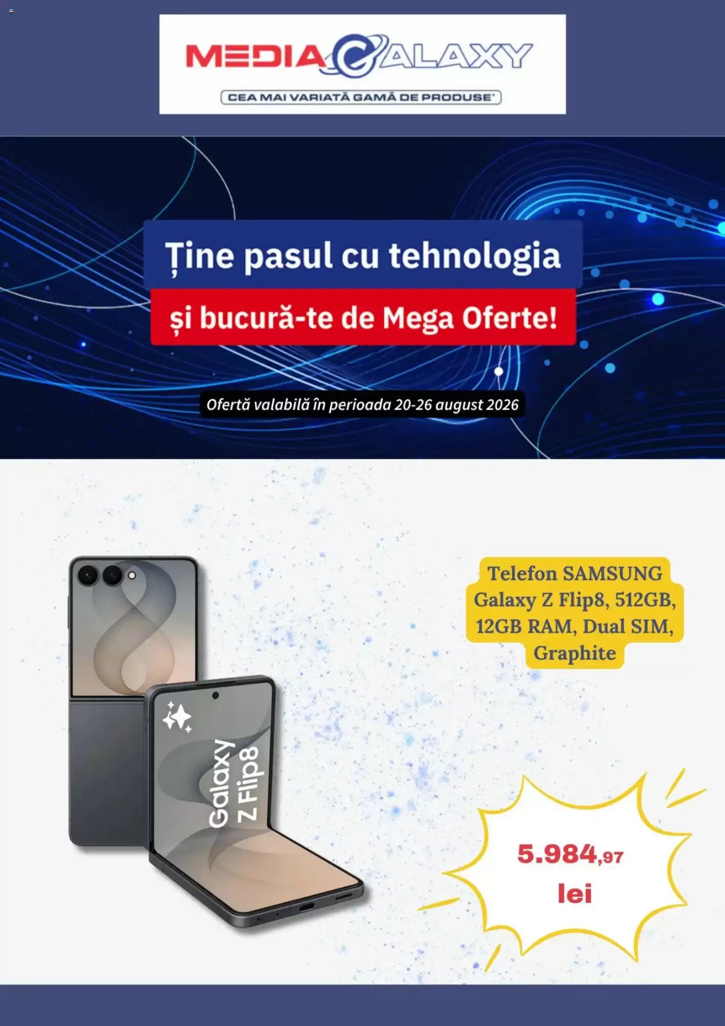Catalogul cu oferte Media Galaxy valabil de la 20.08.2026 - Pagina 1.