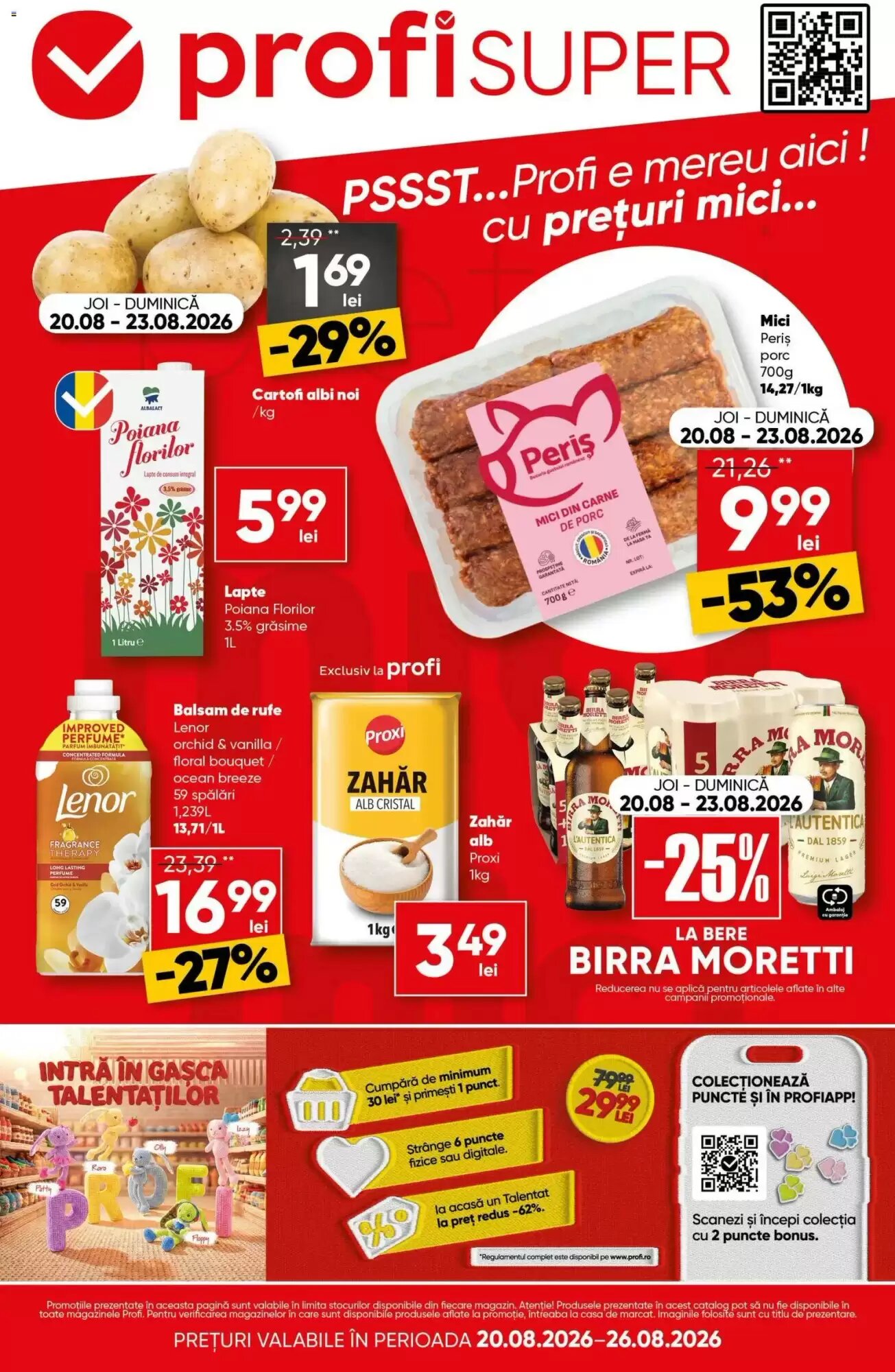 Catalogul cu oferte PROFI valabil de la 20.08.2026 - Pagina 1.