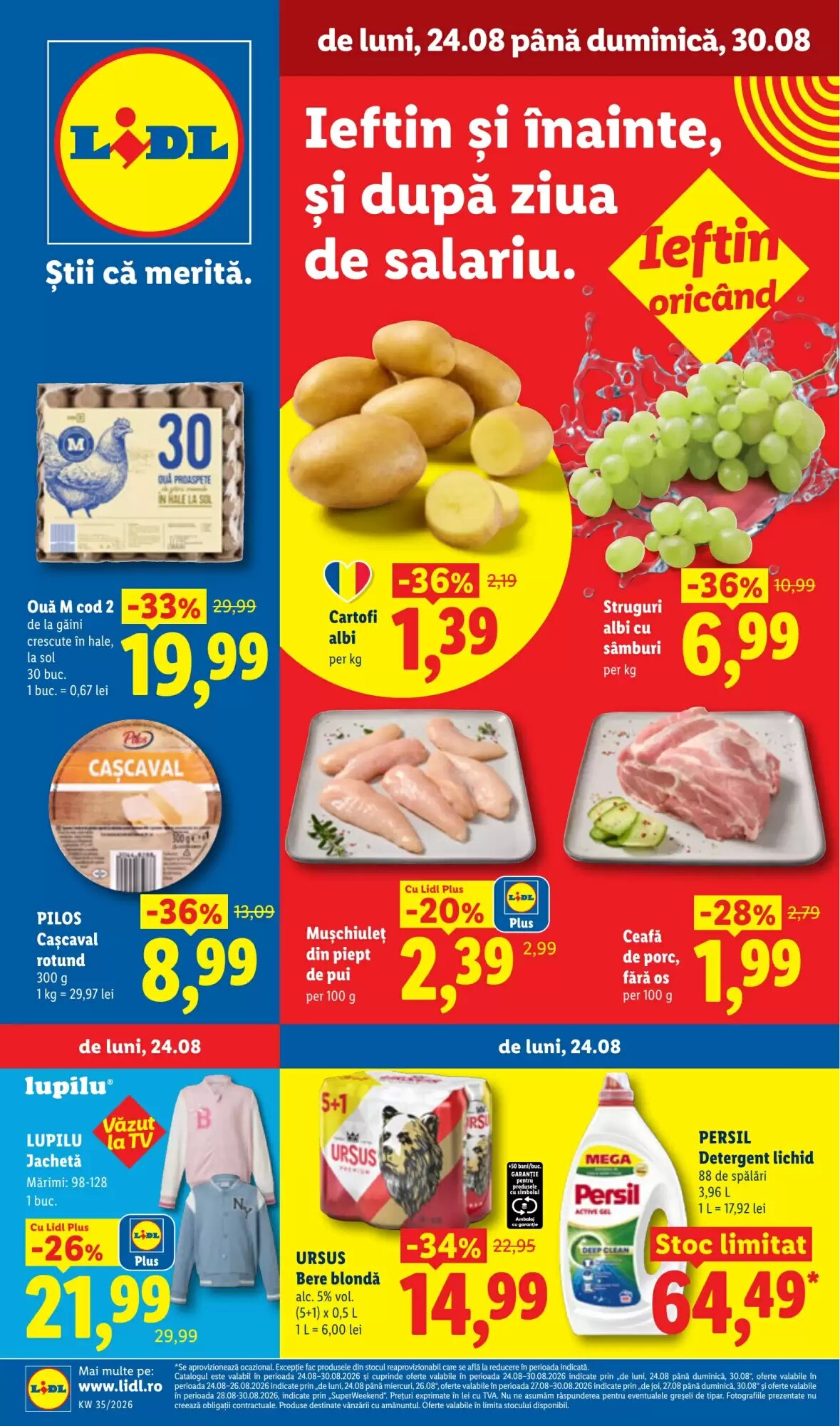 Catalogul cu oferte Lidl valabil de la 24.08.2026 - Pagina 1.
