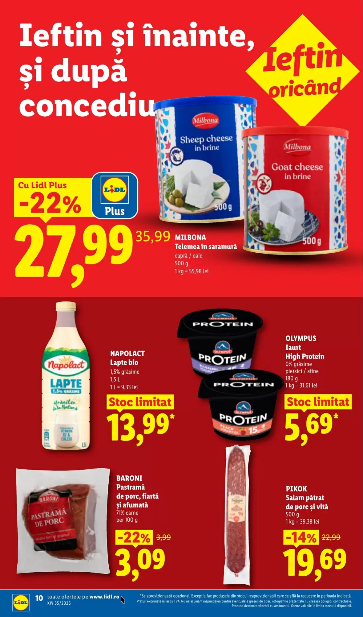 Catalogul cu oferte Lidl valabil de la 24.08.2026 - Pagina 10.