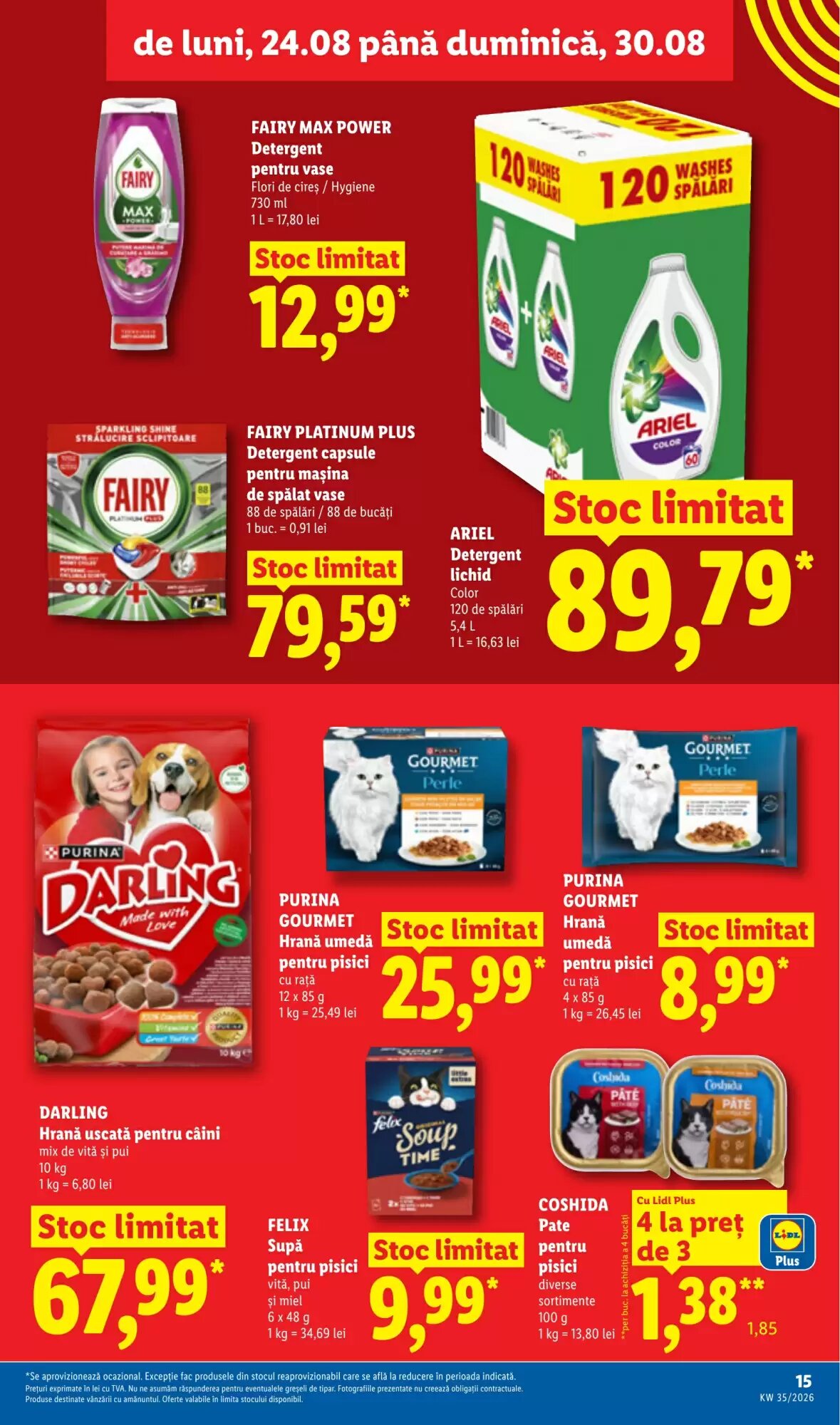 Catalogul cu oferte Lidl valabil de la 24.08.2026 - Pagina 15.