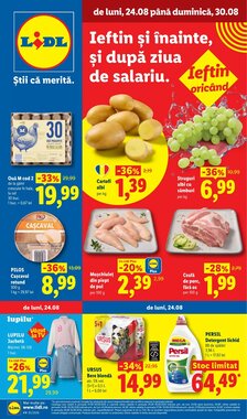 Catalogul cu oferte Lidl valabil de la 24.08.2026