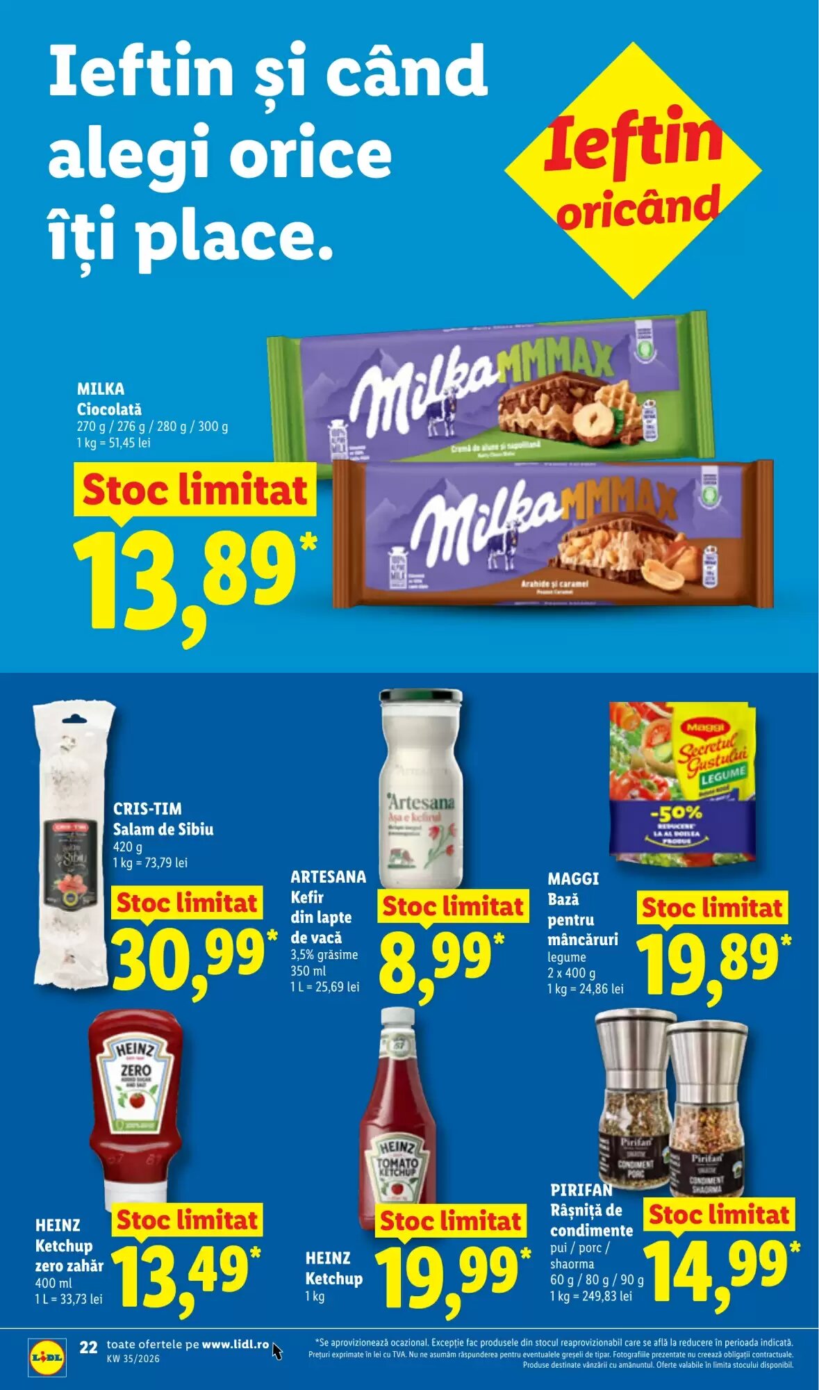 Catalogul cu oferte Lidl valabil de la 24.08.2026 - Pagina 22.