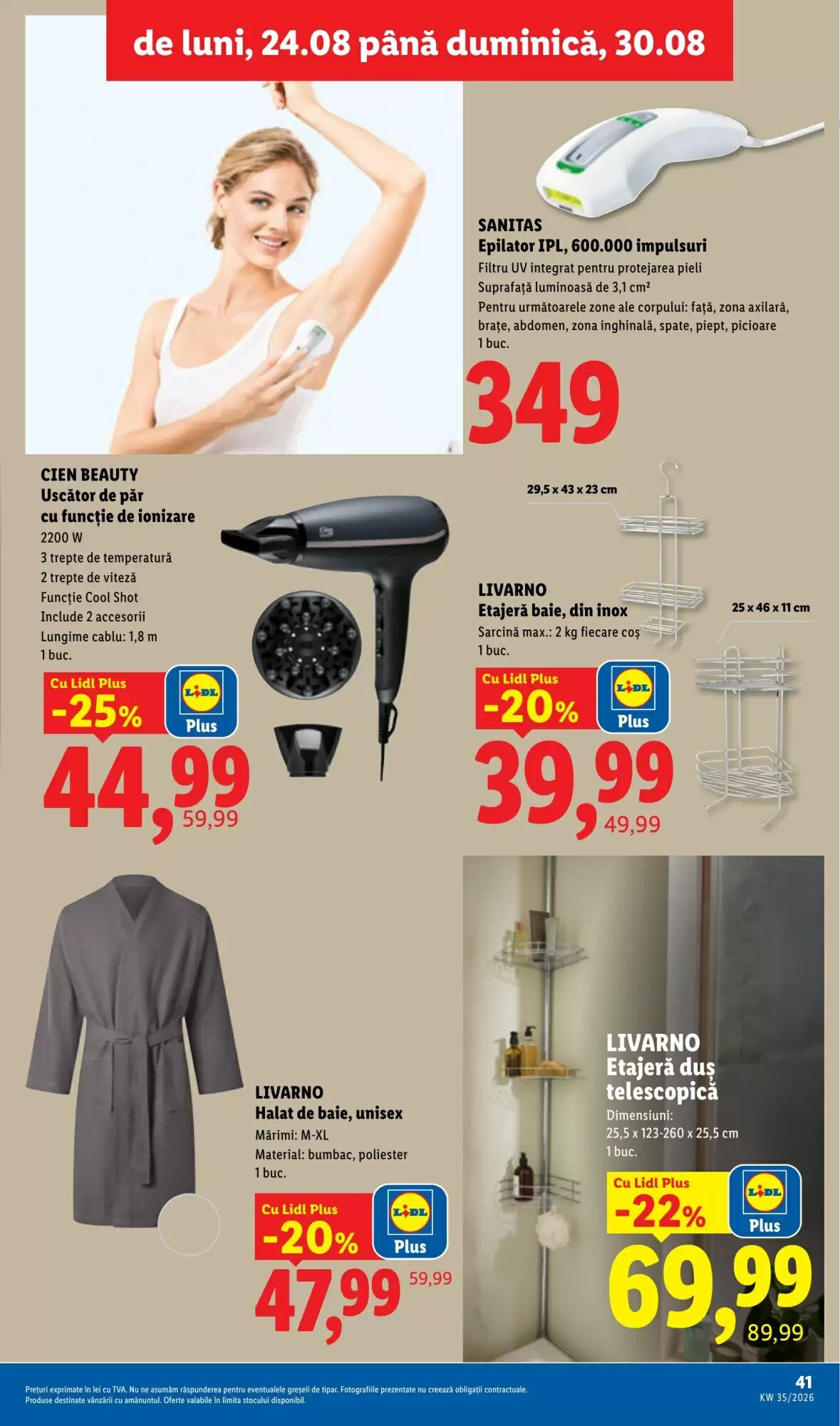Catalogul cu oferte Lidl valabil de la 24.08.2026 - Pagina 41.