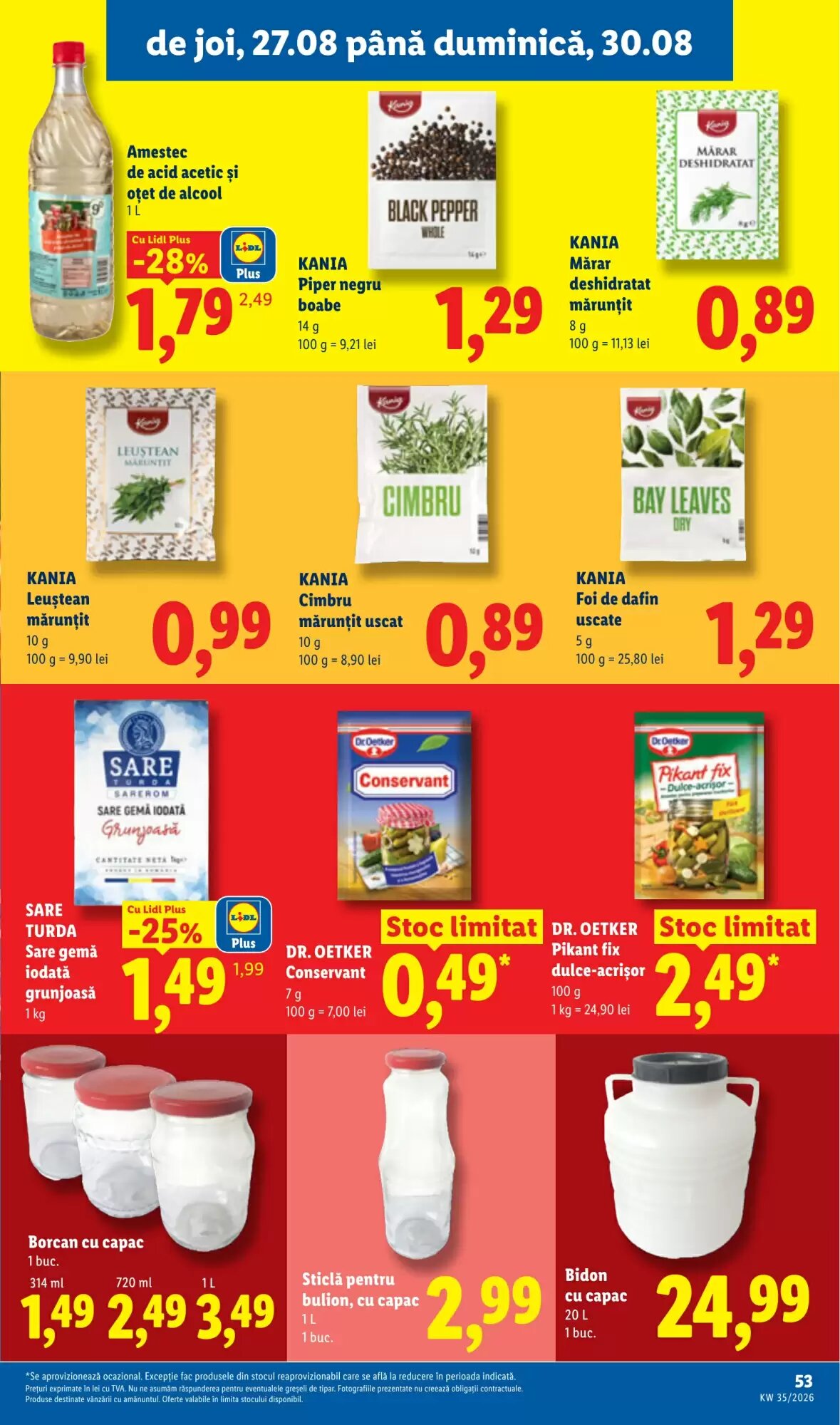 Catalogul cu oferte Lidl valabil de la 24.08.2026 - Pagina 53.