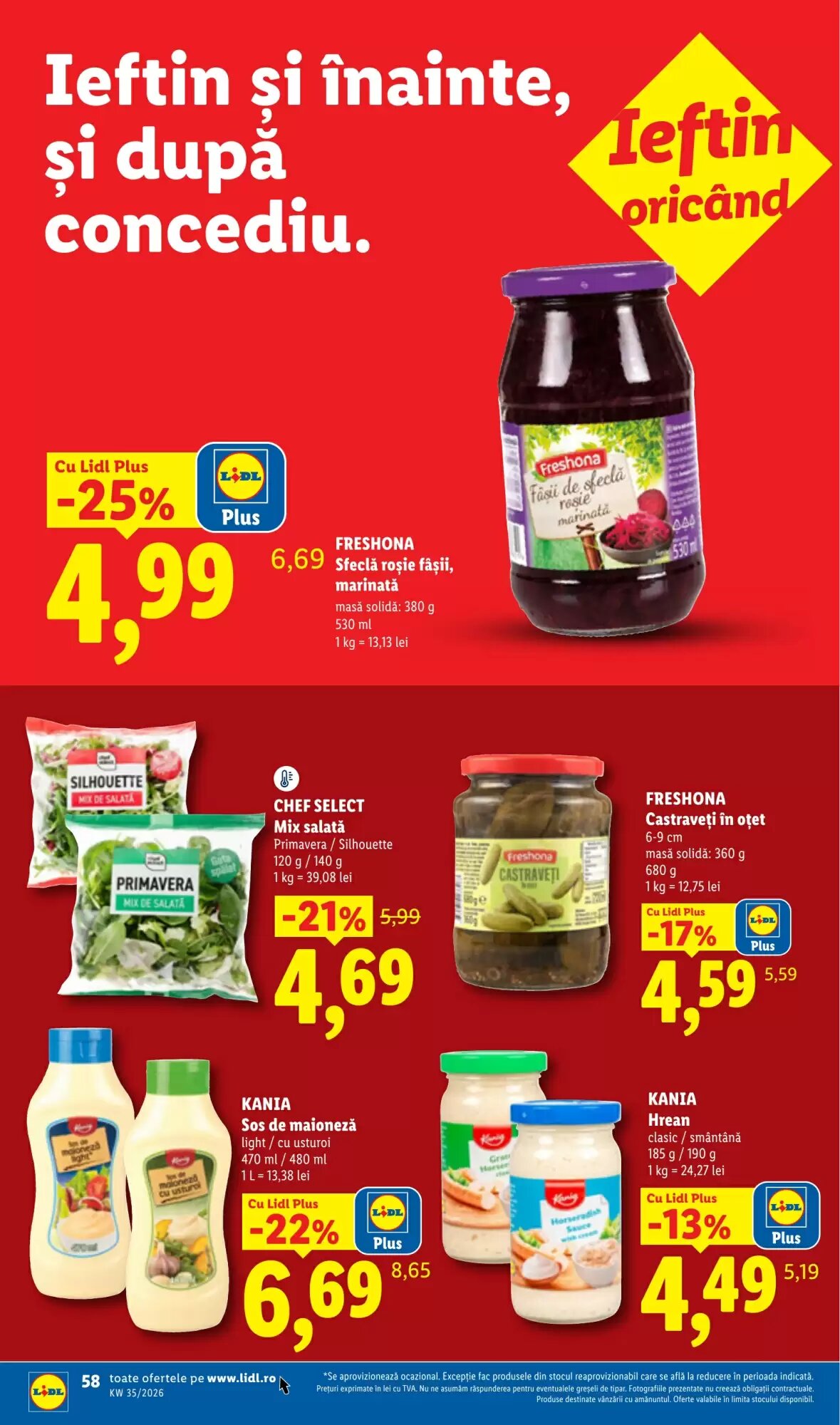 Catalogul cu oferte Lidl valabil de la 24.08.2026 - Pagina 58.