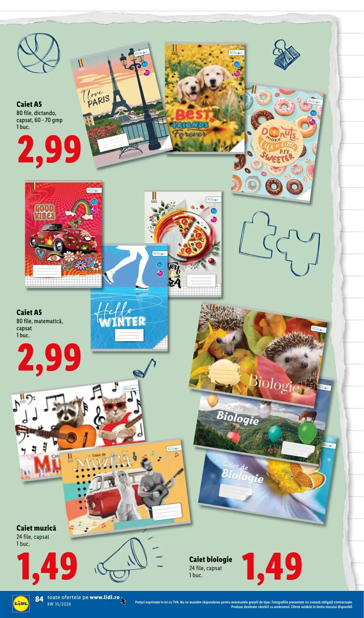 Catalogul cu oferte Lidl valabil de la 24.08.2026 - Pagina 84.