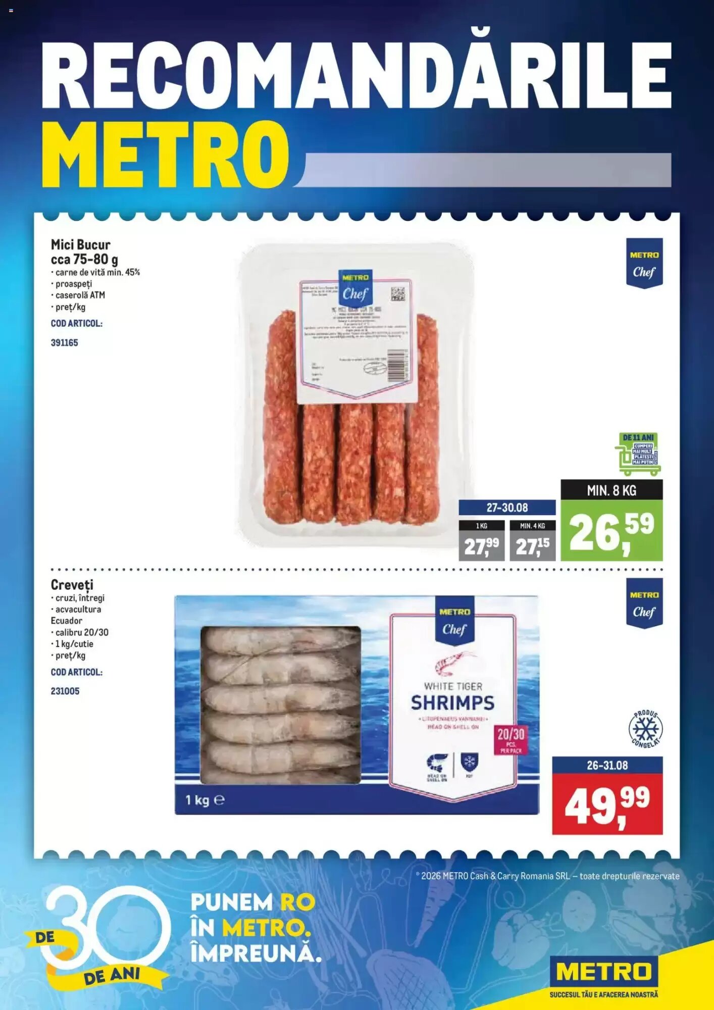 Catalogul cu oferte Metro valabil de la 24.08.2026 - Pagina 1.