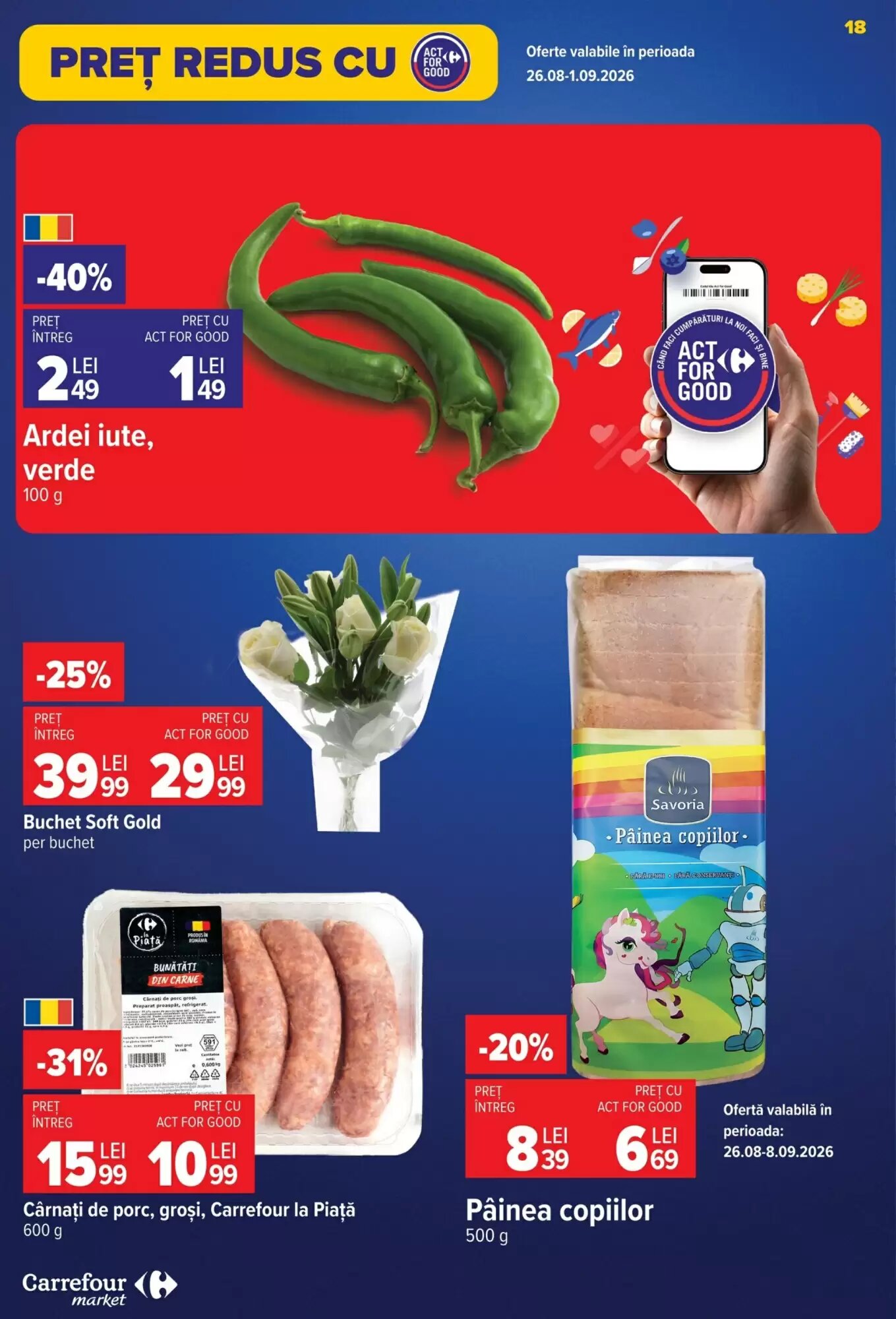 Catalogul cu oferte Carrefour Market valabil de la 26.08.2026 - Pagina 18.