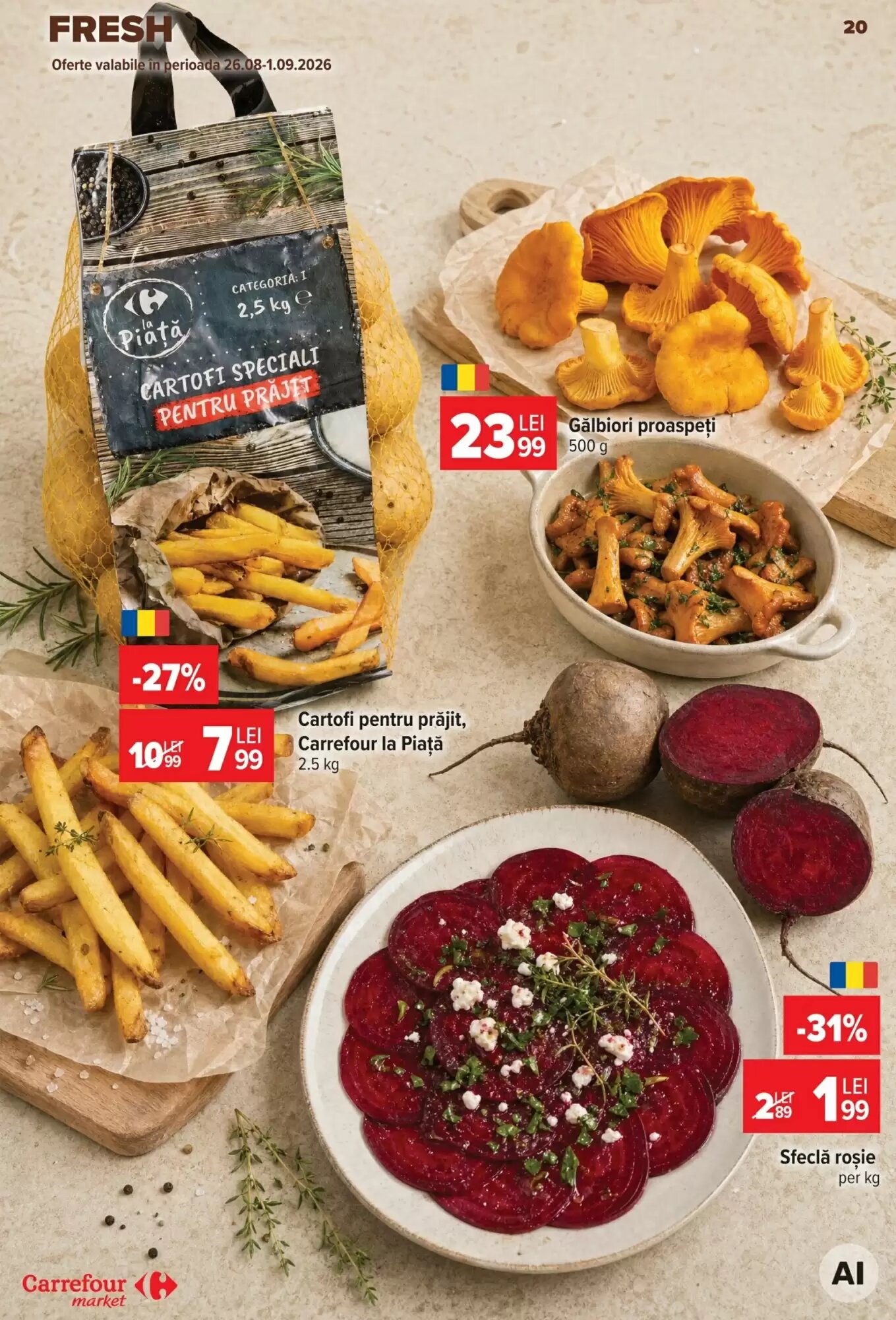 Catalogul cu oferte Carrefour Market valabil de la 26.08.2026 - Pagina 20.