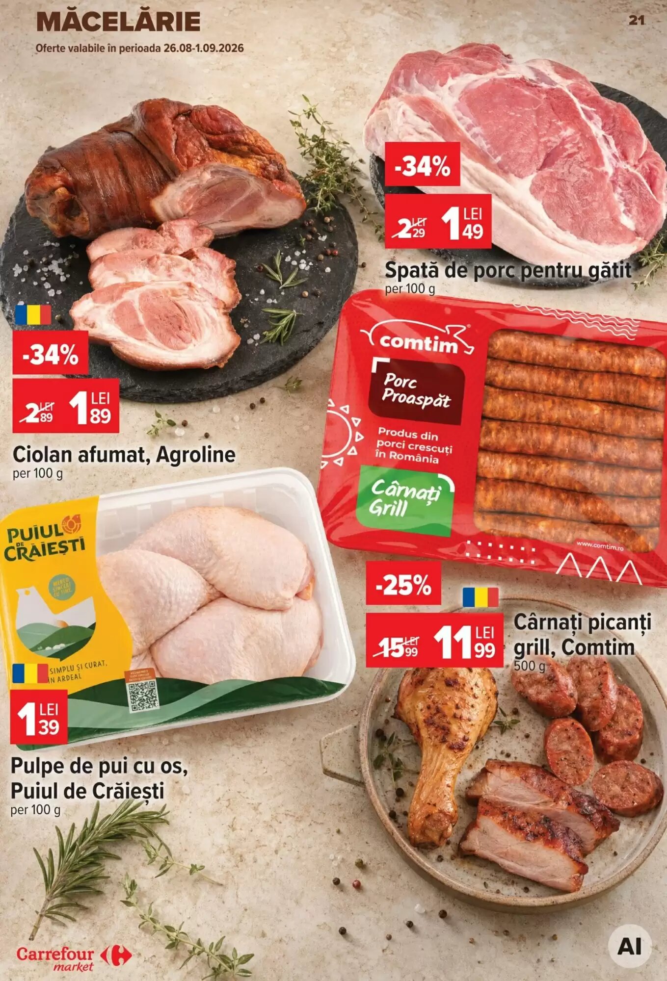 Catalogul cu oferte Carrefour Market valabil de la 26.08.2026 - Pagina 21.