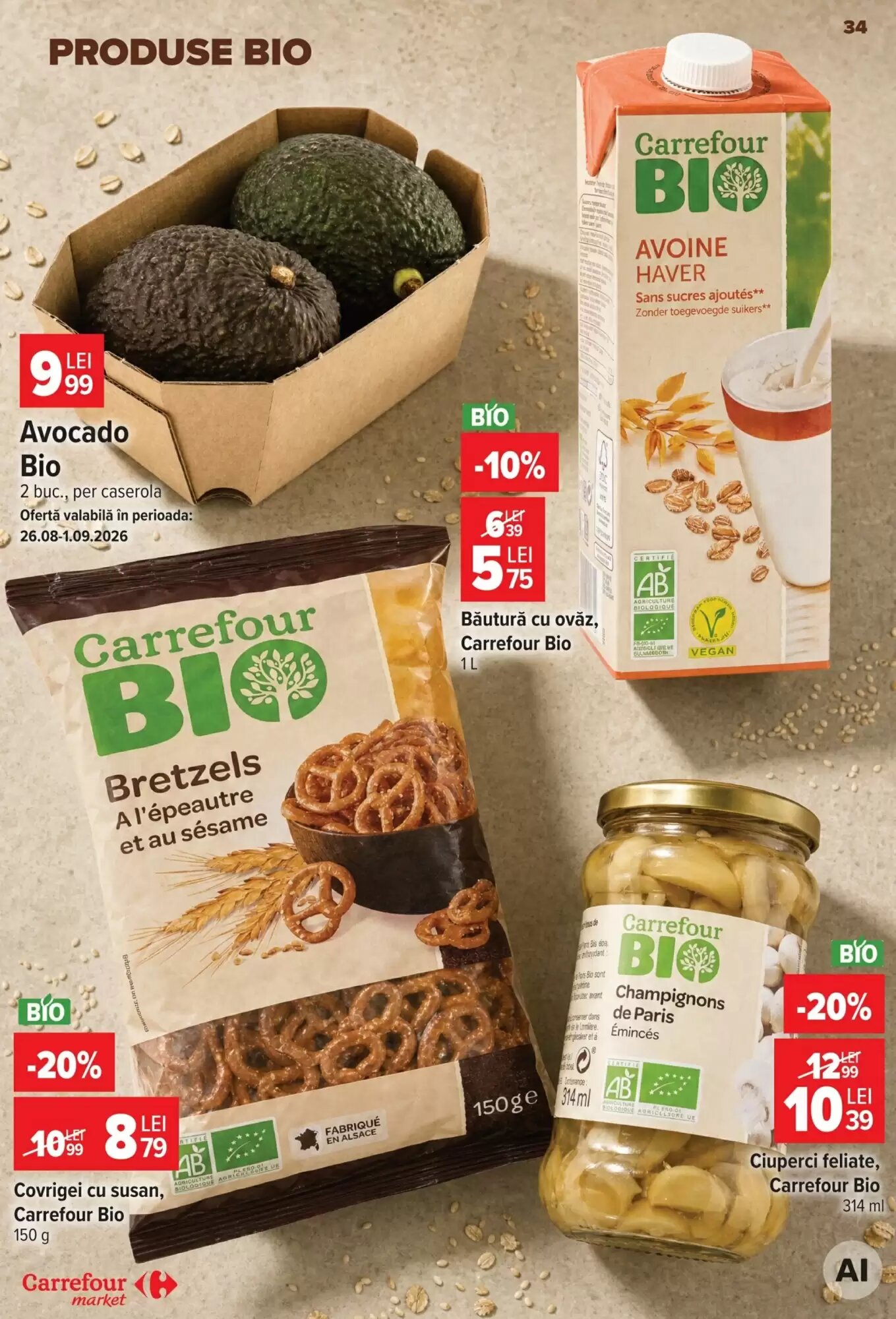 Catalogul cu oferte Carrefour Market valabil de la 26.08.2026 - Pagina 34.