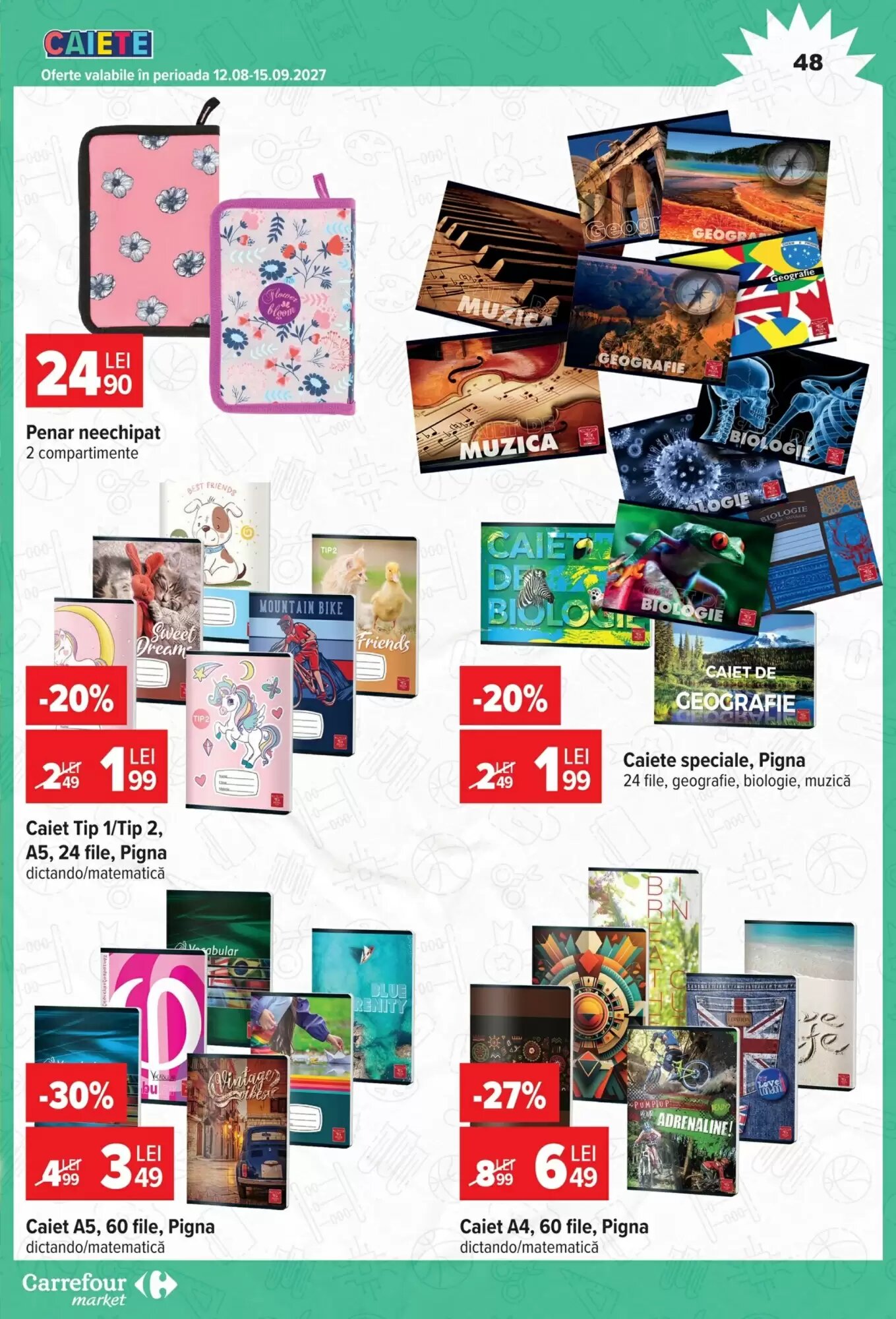 Catalogul cu oferte Carrefour Market valabil de la 26.08.2026 - Pagina 48.