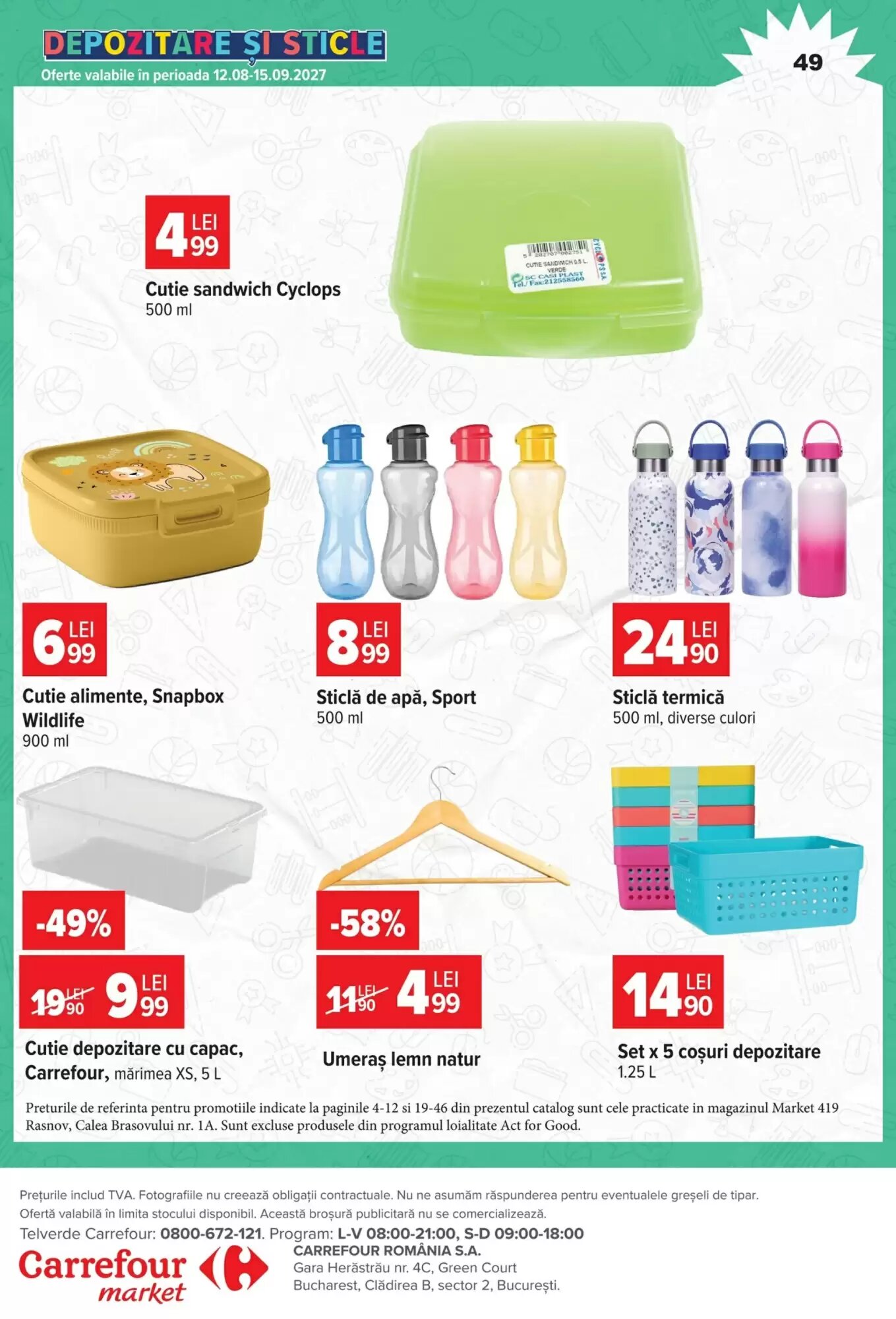 Catalogul cu oferte Carrefour Market valabil de la 26.08.2026 - Pagina 49.