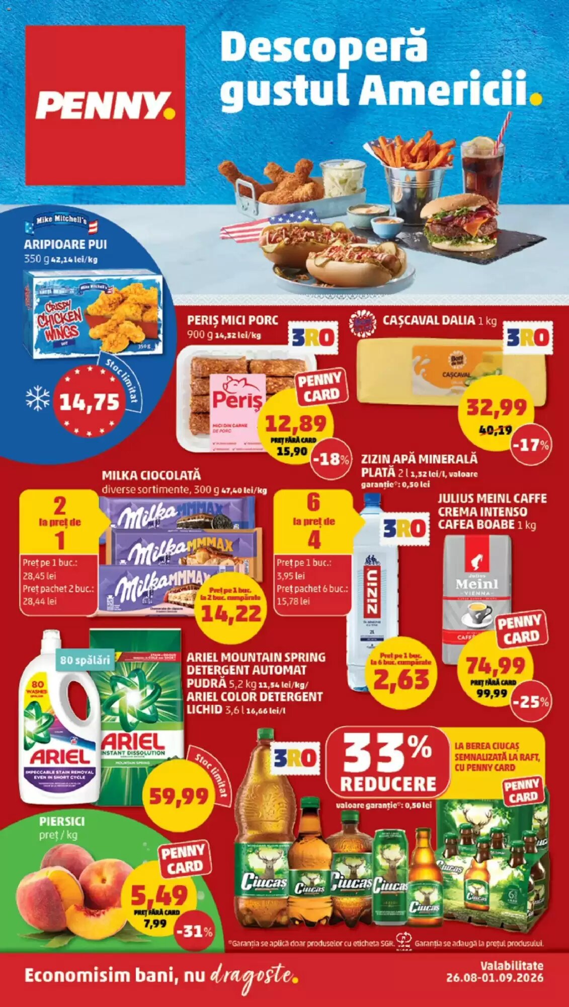 Catalogul cu oferte Penny valabil de la 26.08.2026 - Pagina 1.