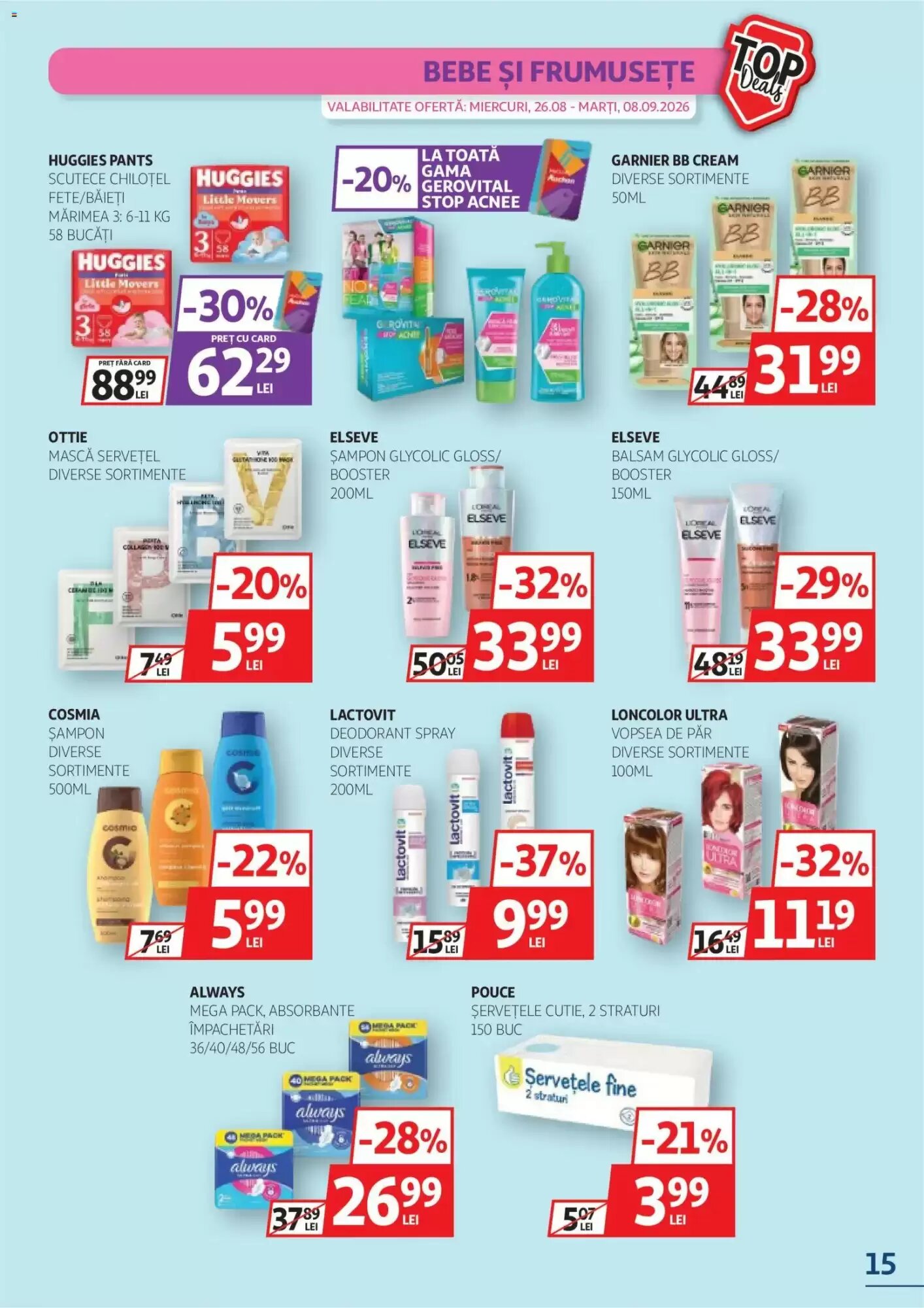 Catalogul cu oferte Auchan valabil de la 26.08.2026 - Pagina 15.