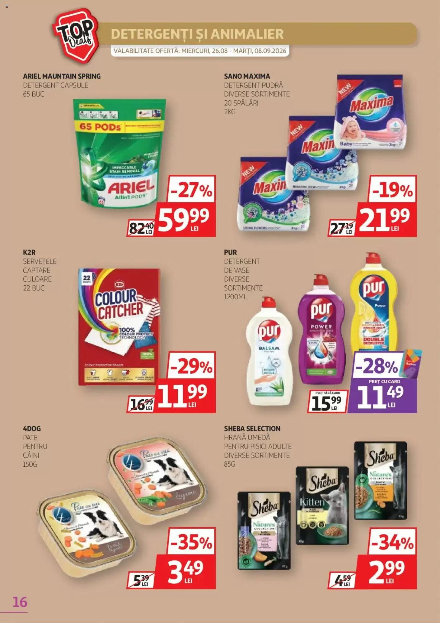 Catalogul cu oferte Auchan valabil de la 26.08.2026 - Pagina 16.