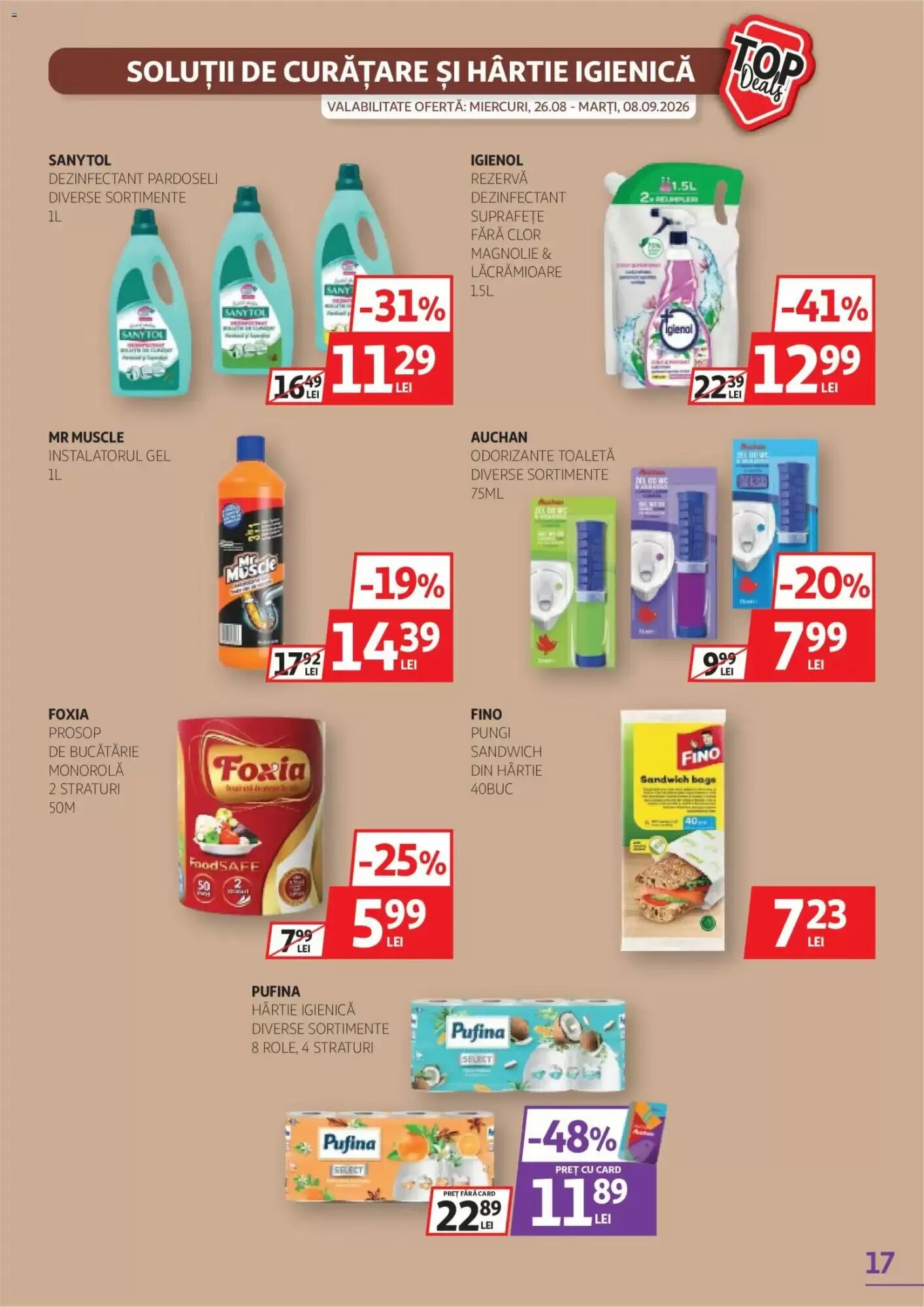 Catalogul cu oferte Auchan valabil de la 26.08.2026 - Pagina 17.
