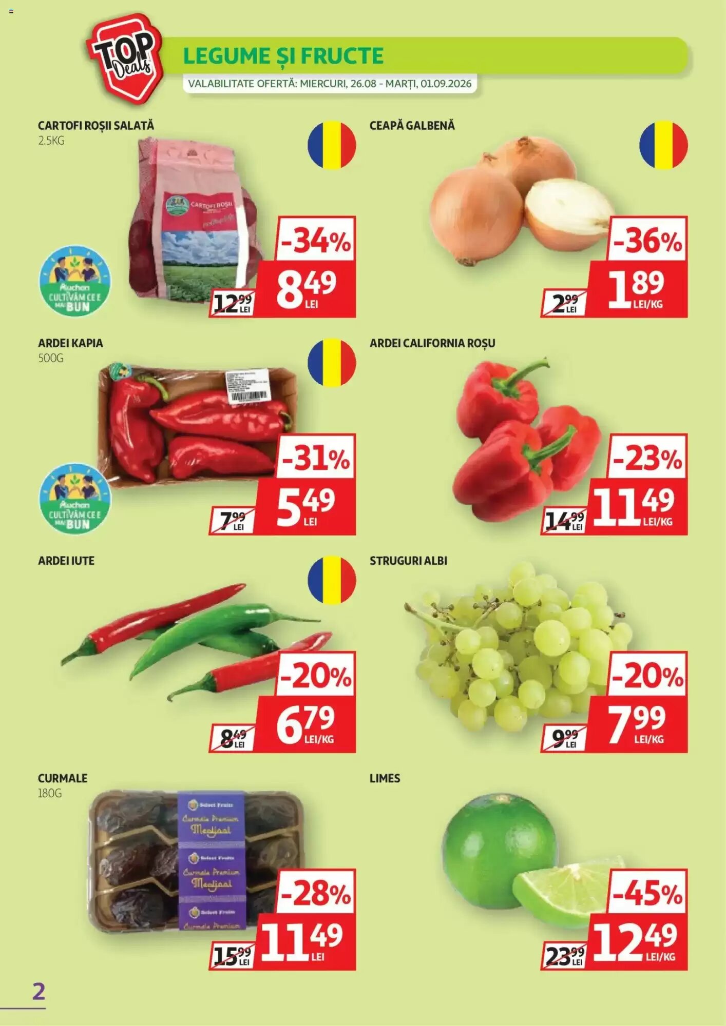 Catalogul cu oferte Auchan valabil de la 26.08.2026 - Pagina 2.