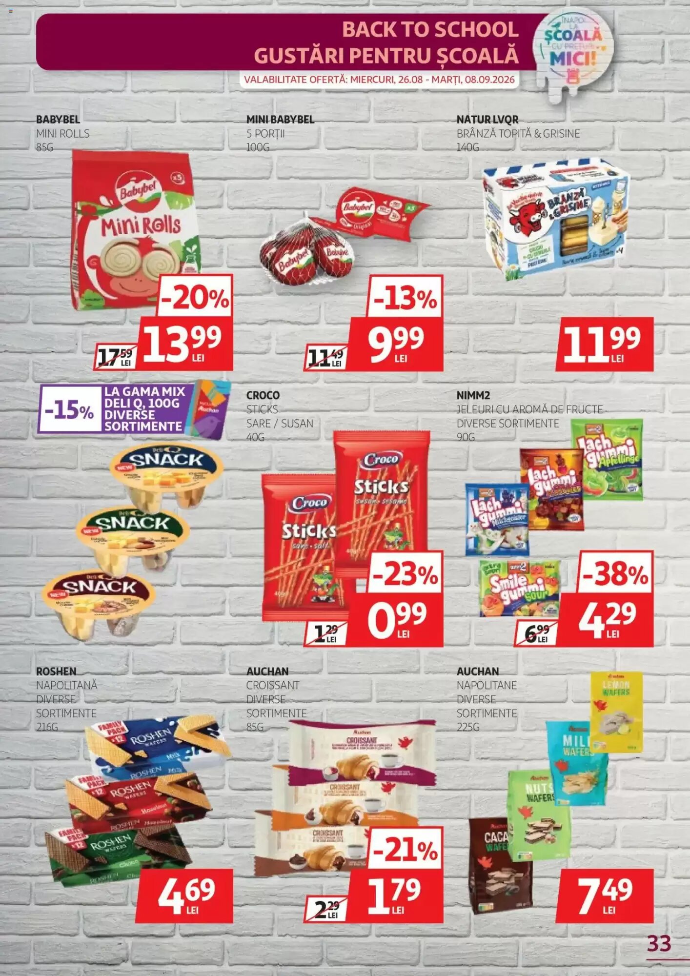 Catalogul cu oferte Auchan valabil de la 26.08.2026 - Pagina 33.